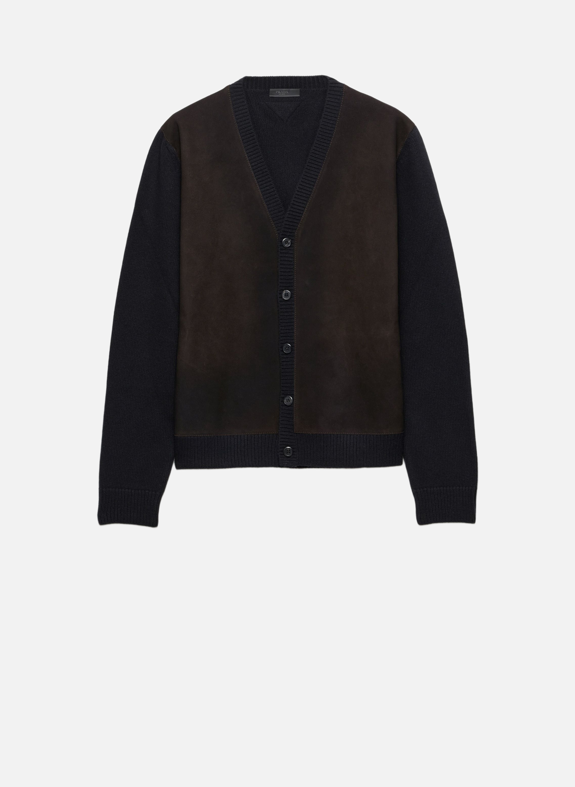 Cardigan en laine PRADA Noir