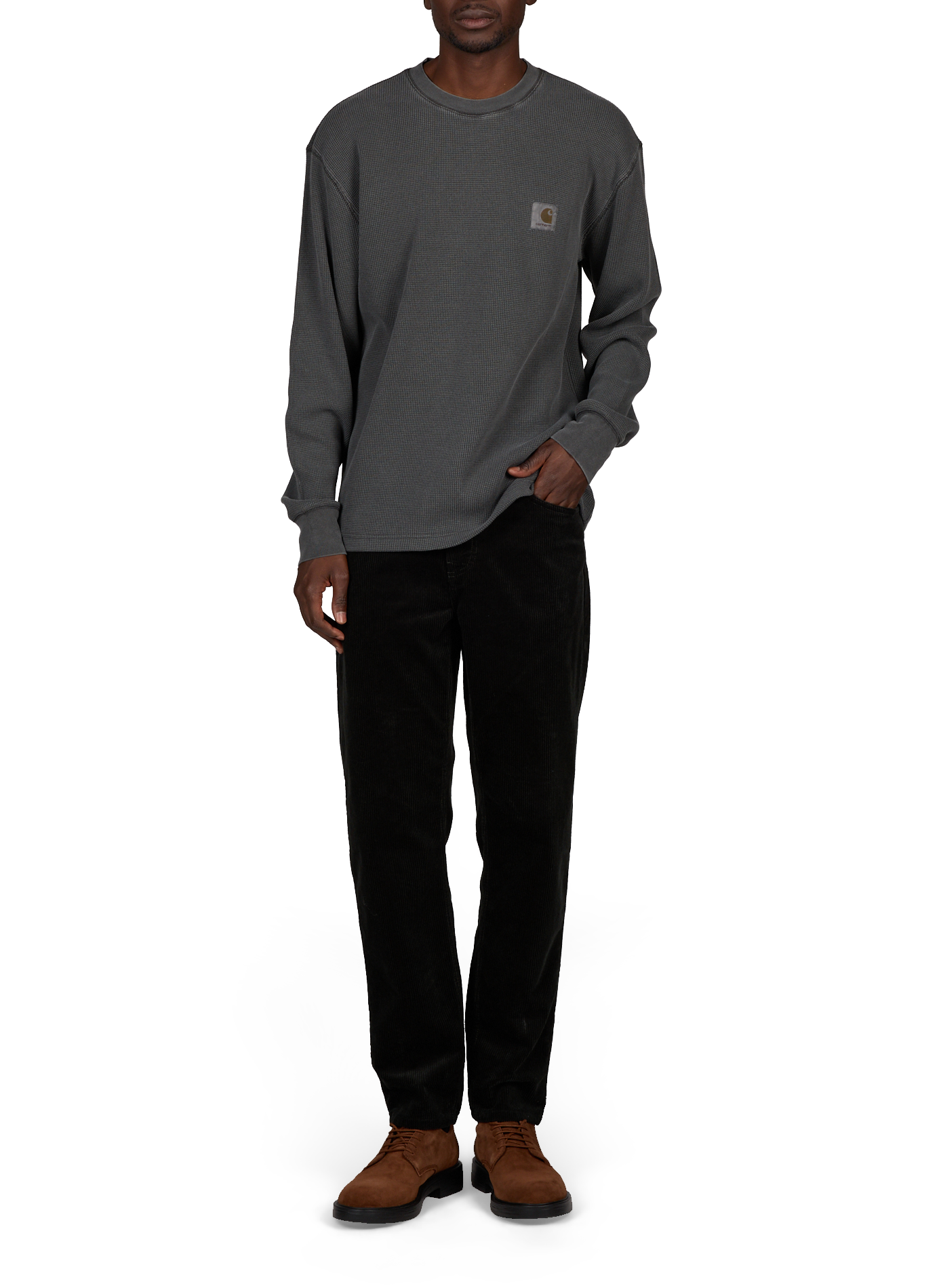 Newel Cordhose aus Samt CARHARTT WIP Grun