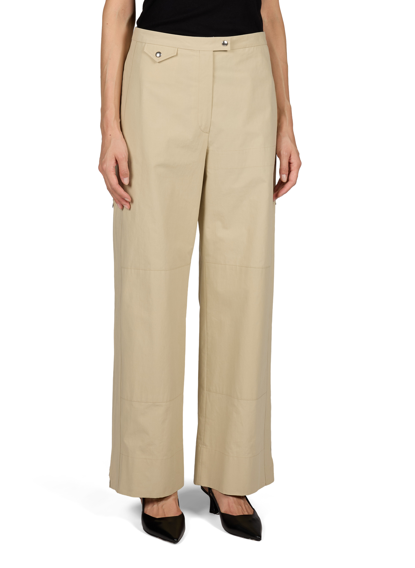 Straight cotton trousers  CALVIN KLEIN COLLECTION Beige