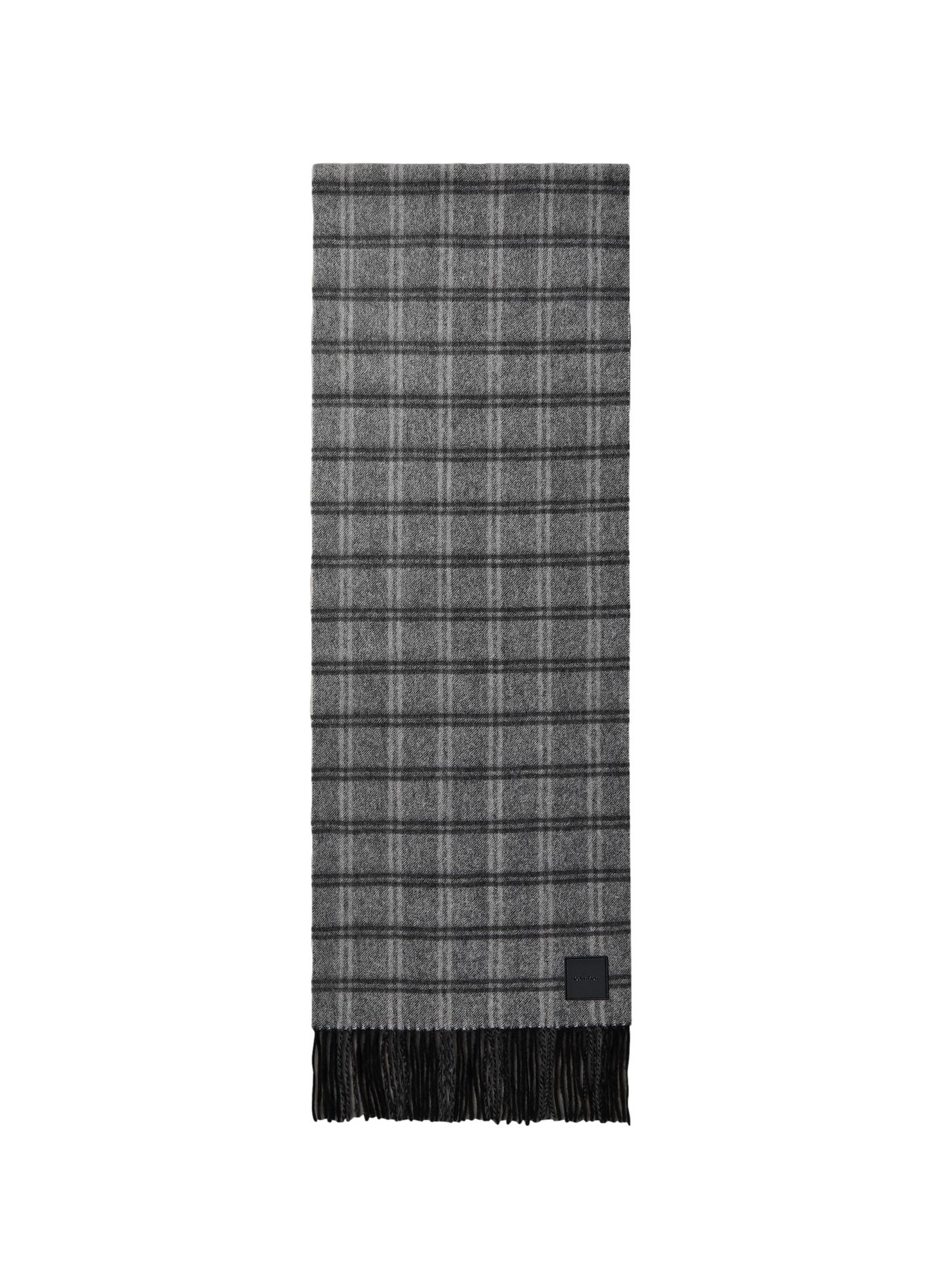 Echarpe à carreaux en laine CALVIN KLEIN Schwarz