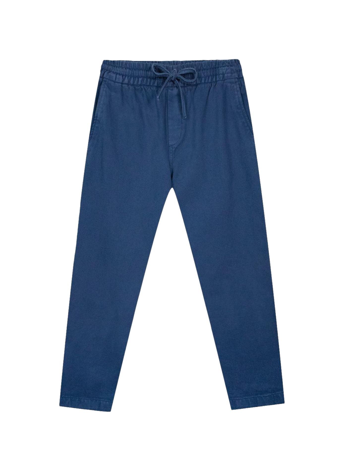 Pantalon chino à taille élastiquée en coton FAGUO Bleu