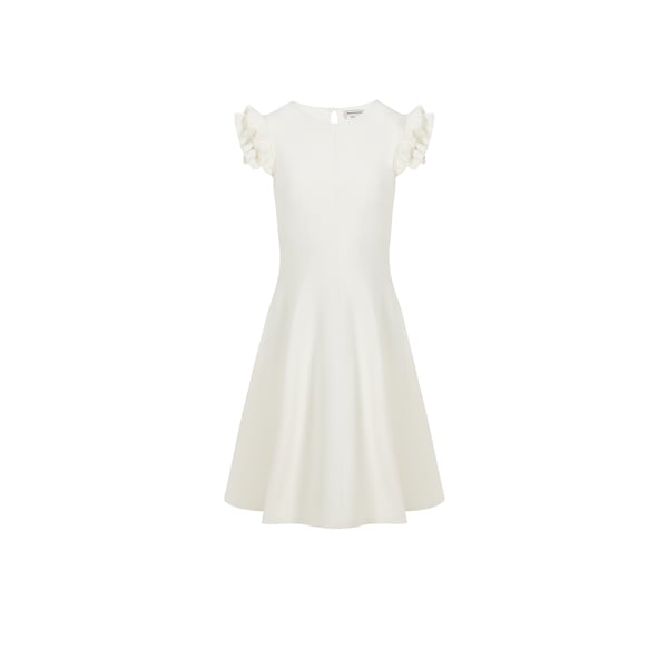 Robe évasée à volants