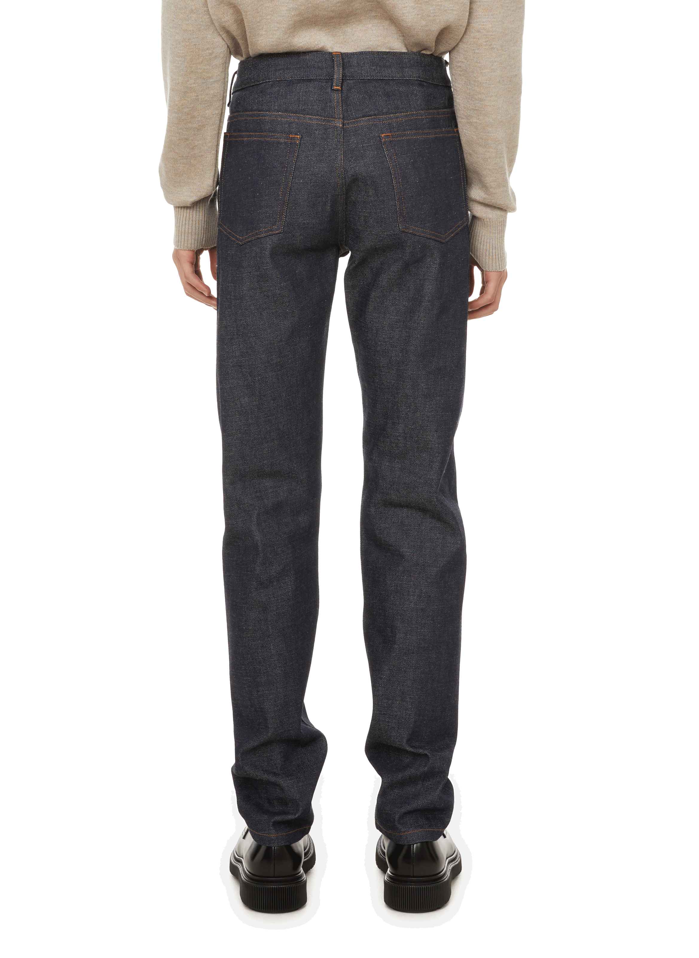 Straight-cut raw denim jeans A.P.C. Blue