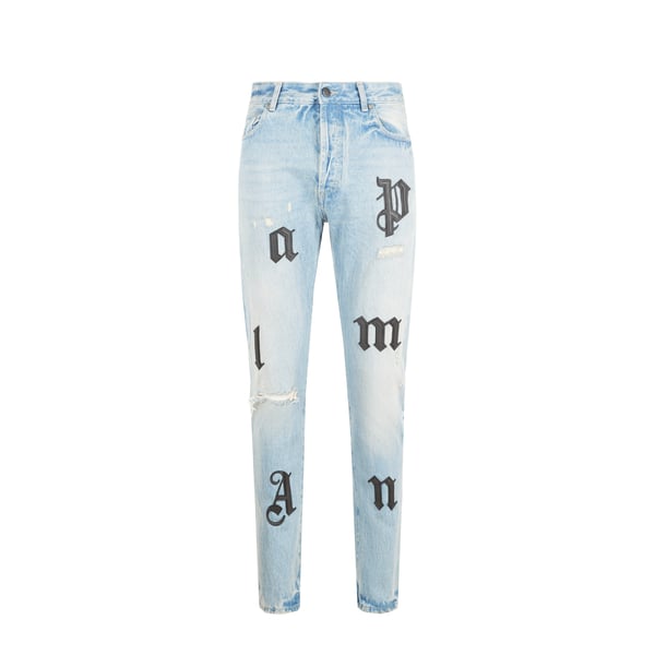 Jean slim patchs logo