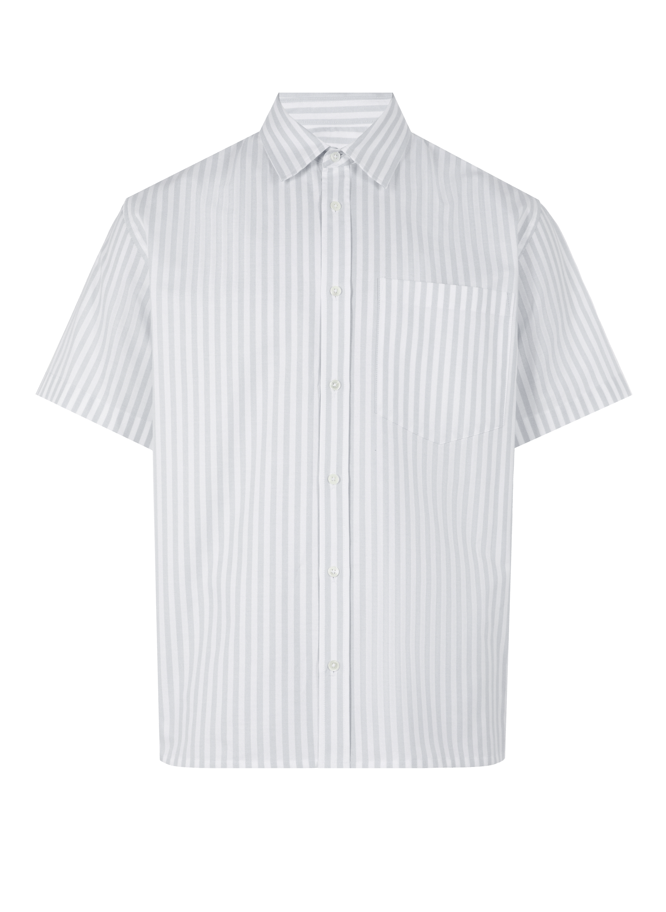 Borge striped cotton shirt EDITIONS 102 Khaki