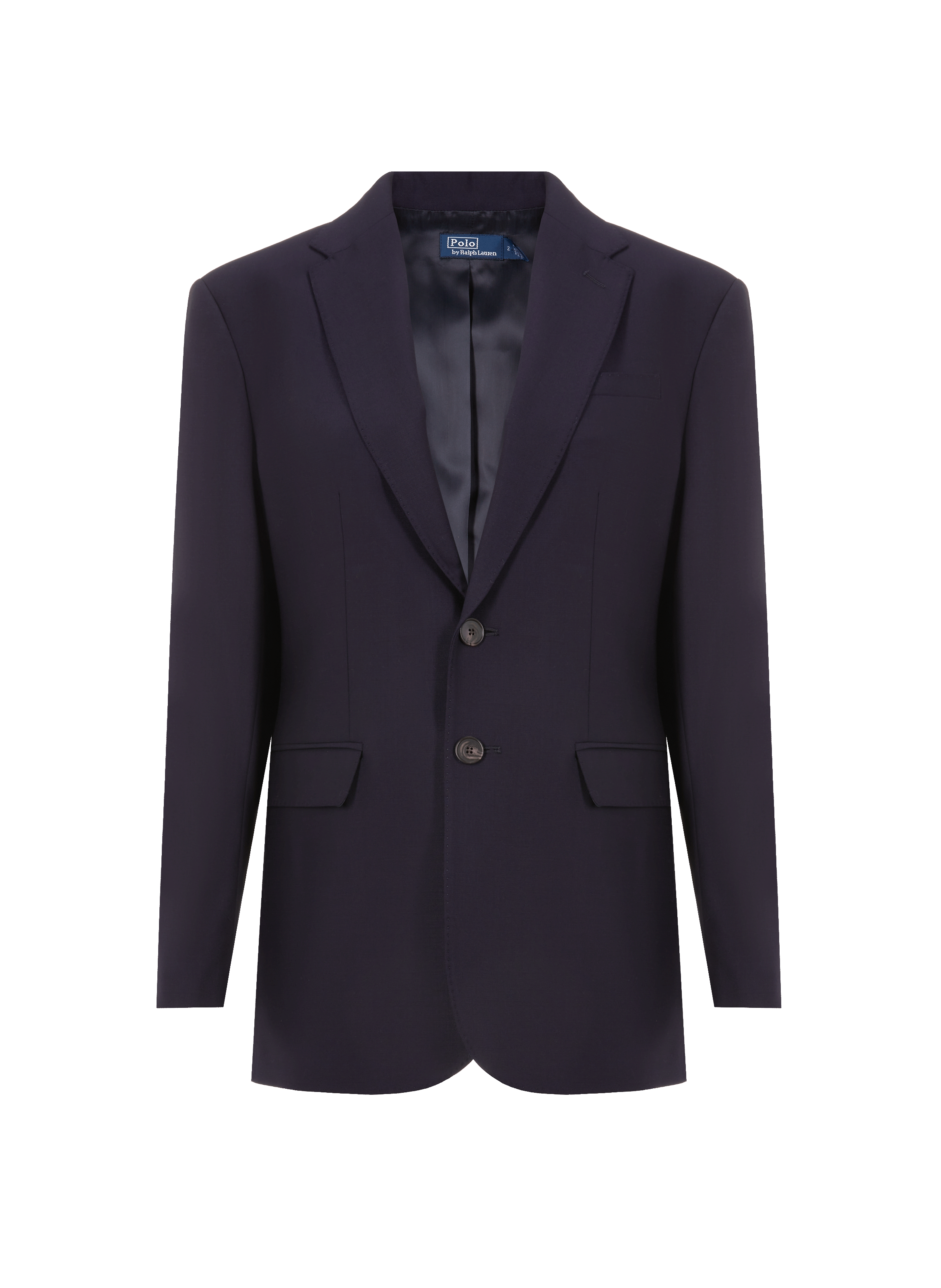 Fitted tailored wool jacket Blue