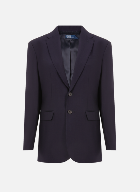 Blue wool fitted suit jacketPOLO RALPH LAUREN 