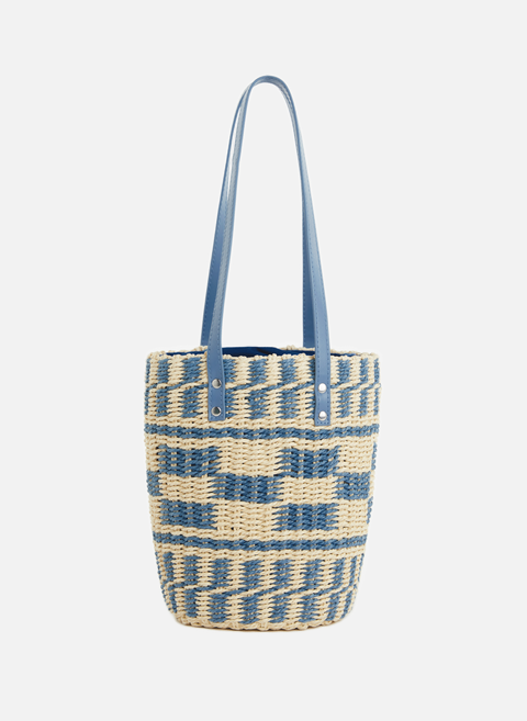 Straw basket bag BlueAU PRINTEMPS PARIS 