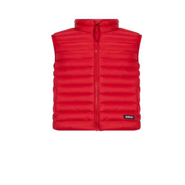 Aigle Sleeveless Down Jacket In Red