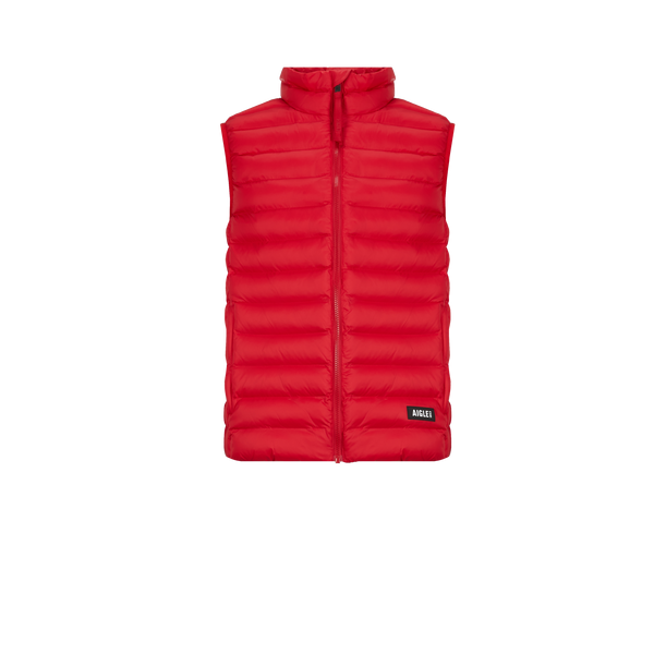 Aigle Sleeveless Down Jacket In Red