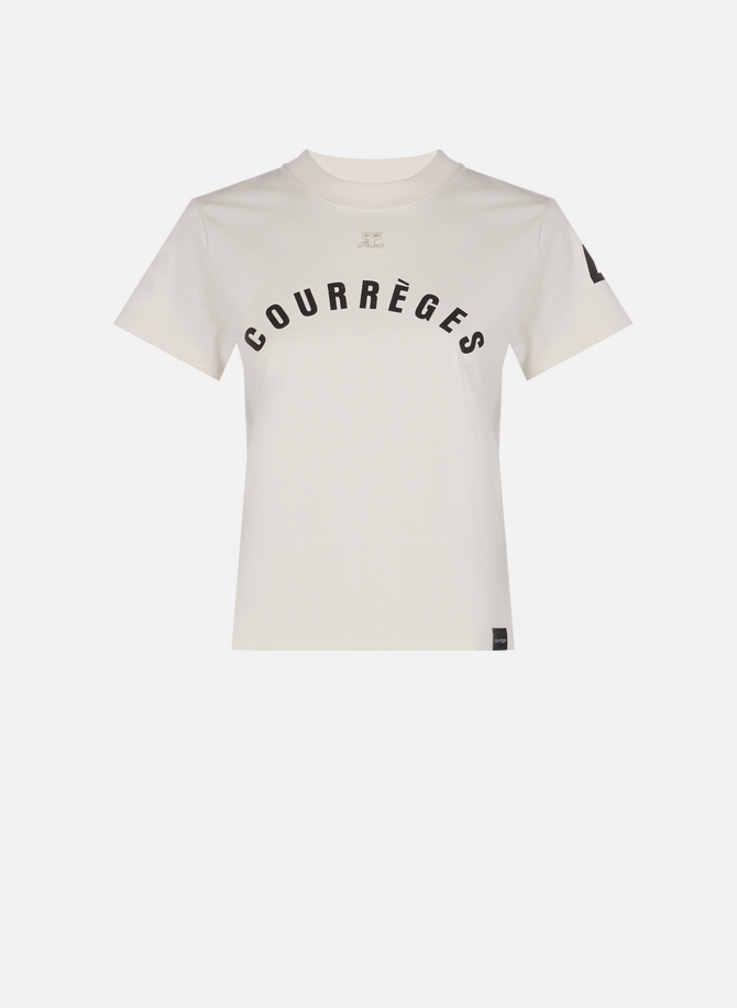 COURRÈGES-T-Shirt aus Baumwolle mit Logo