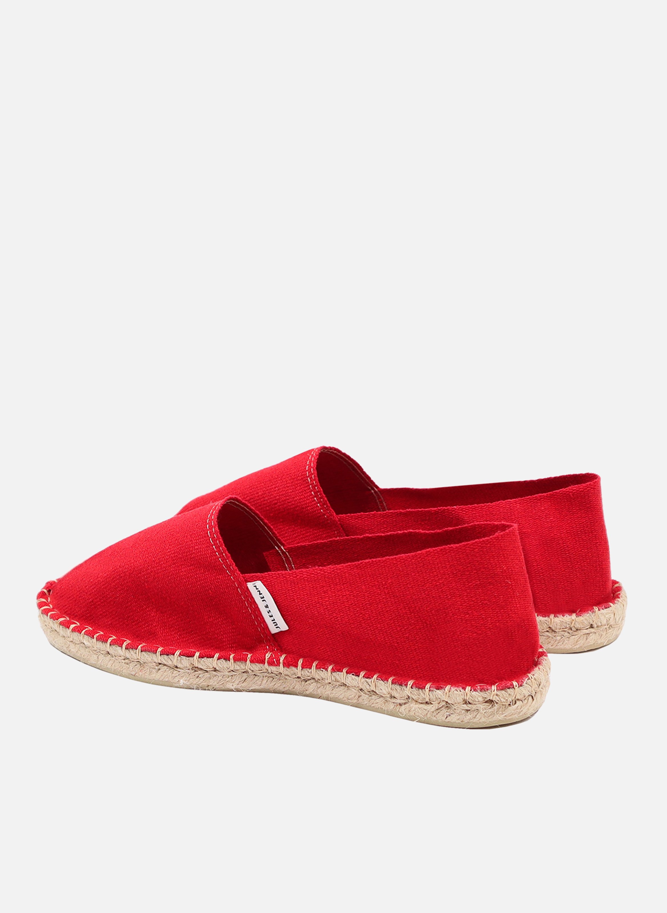 Espadrilles toile JULES & JENN Rouge