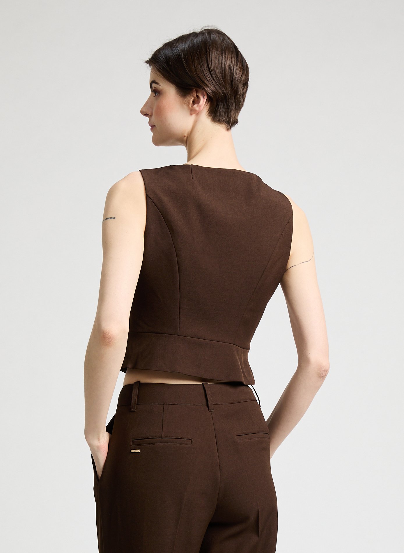 Gilet de costume GUESS Marron