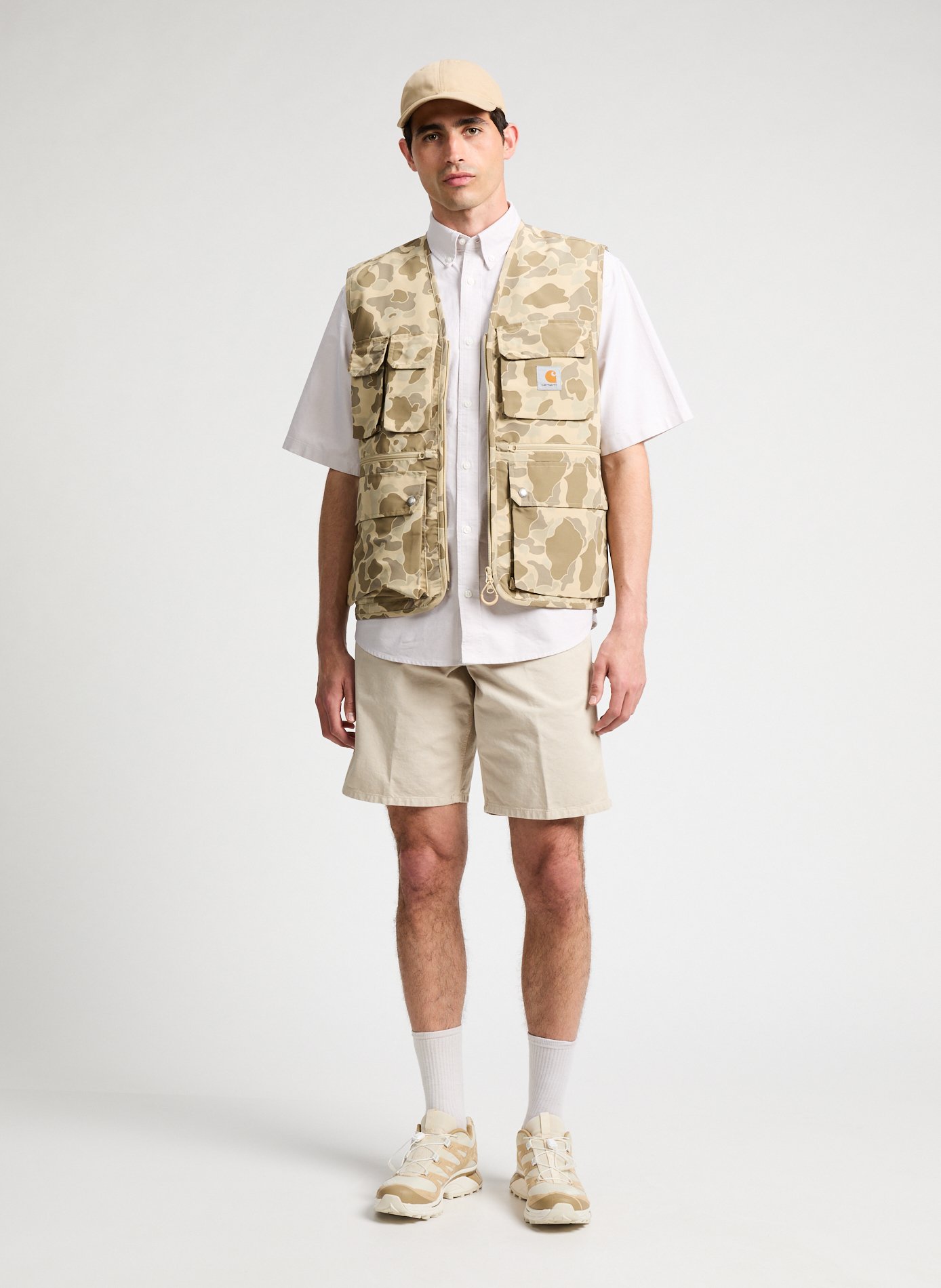 Casquette en coton LACOSTE Marron