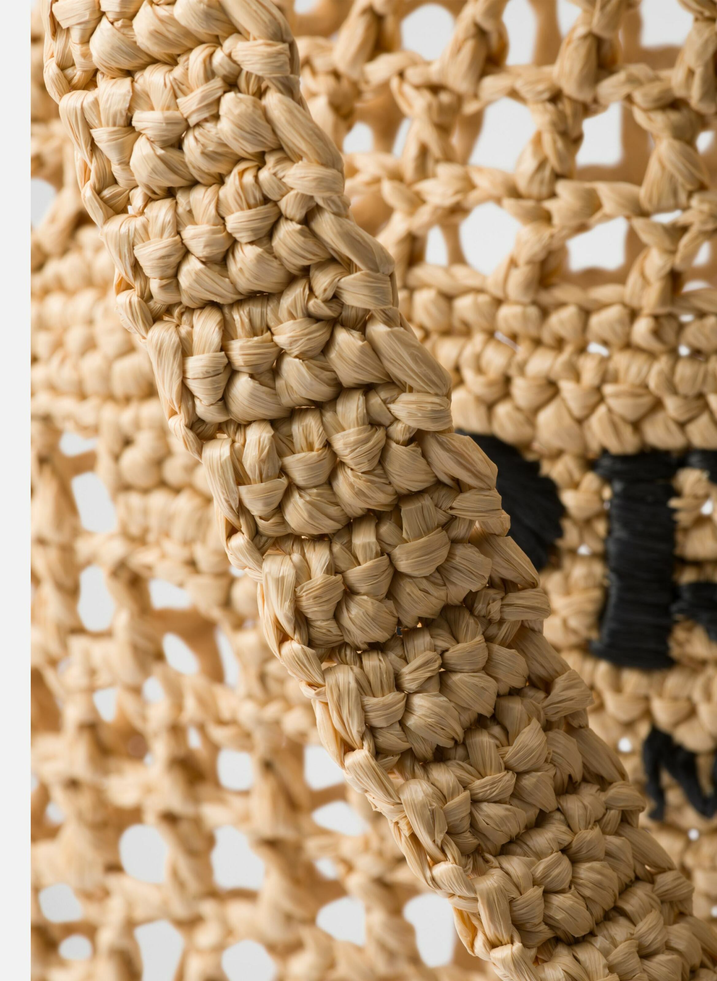 Cabas en crochet PRADA Beige