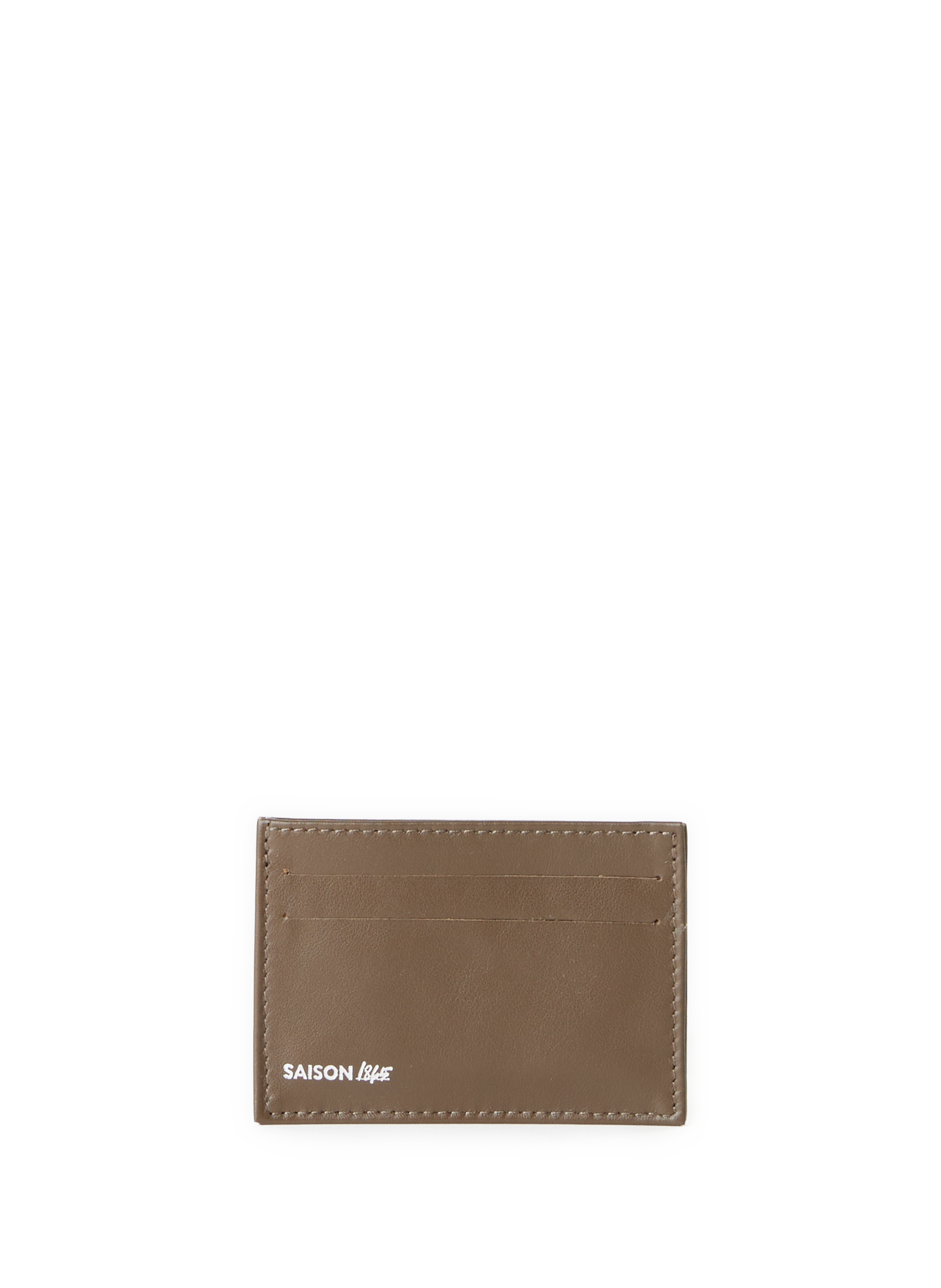 SAISON 1865 Porte-cartes en cuir Kaki