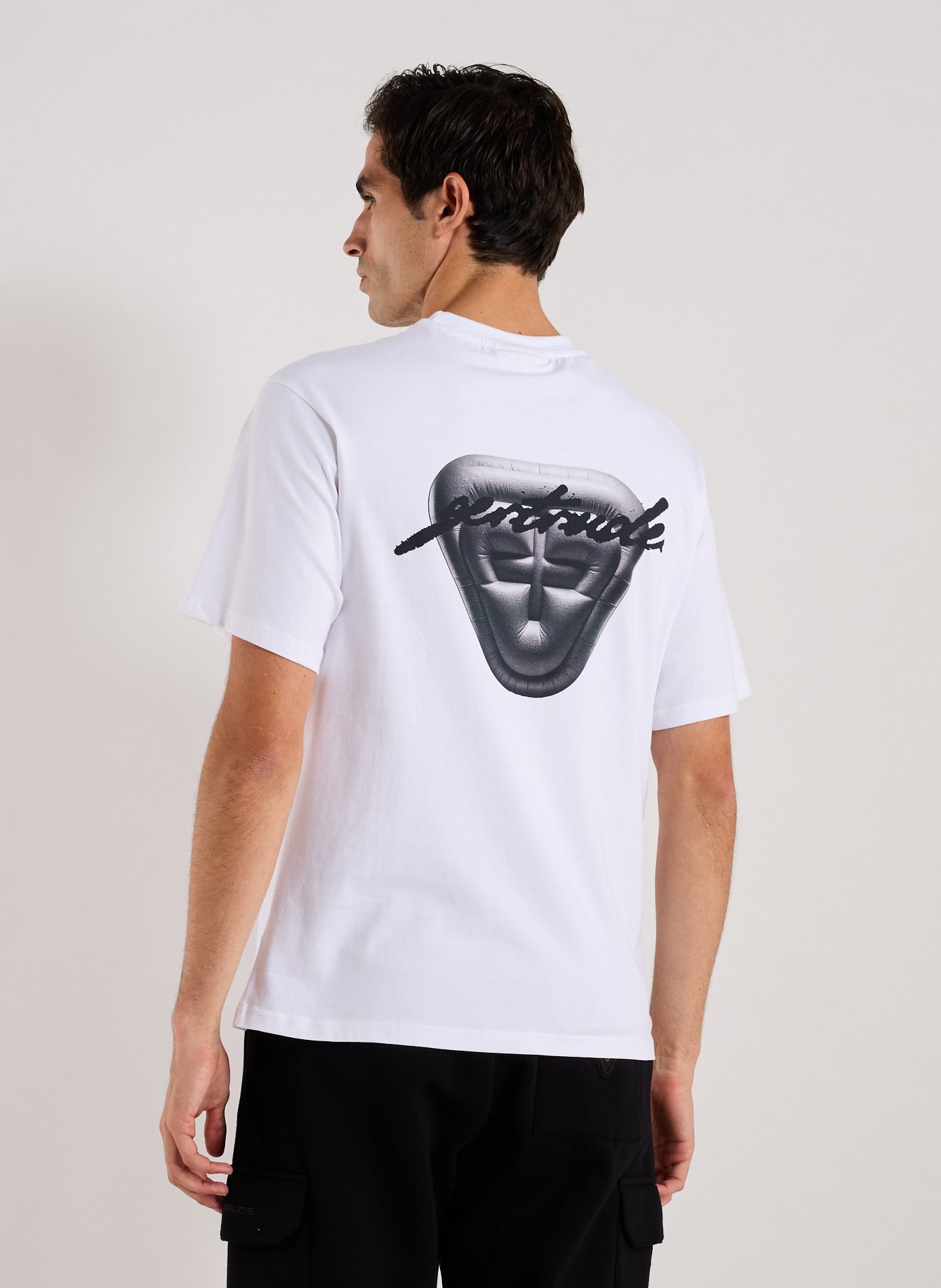 T-shirt col rond en coton GERTRUDE ET GASTON Blanc