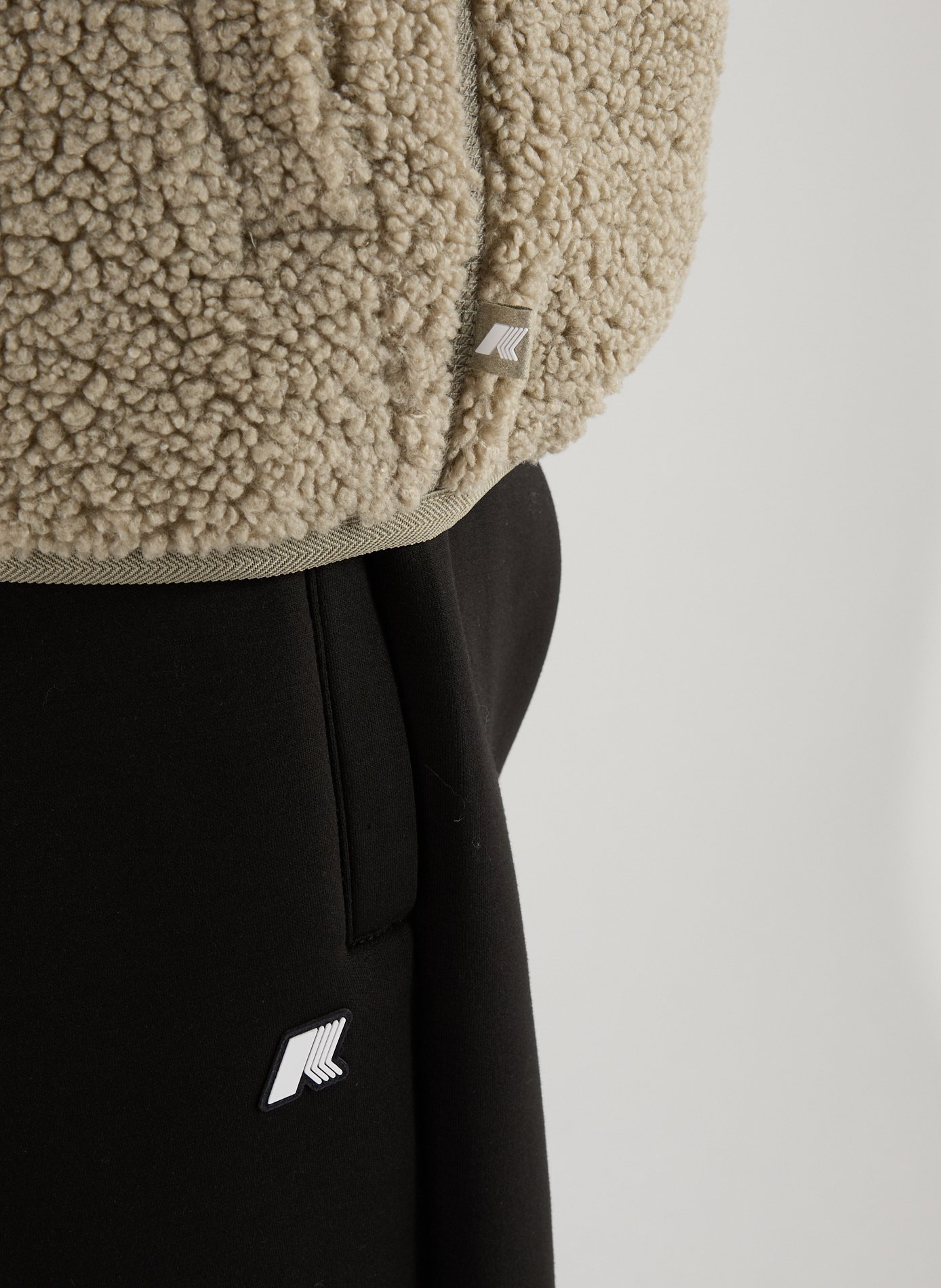 Gilet sans manches à col montant K-WAY Vert