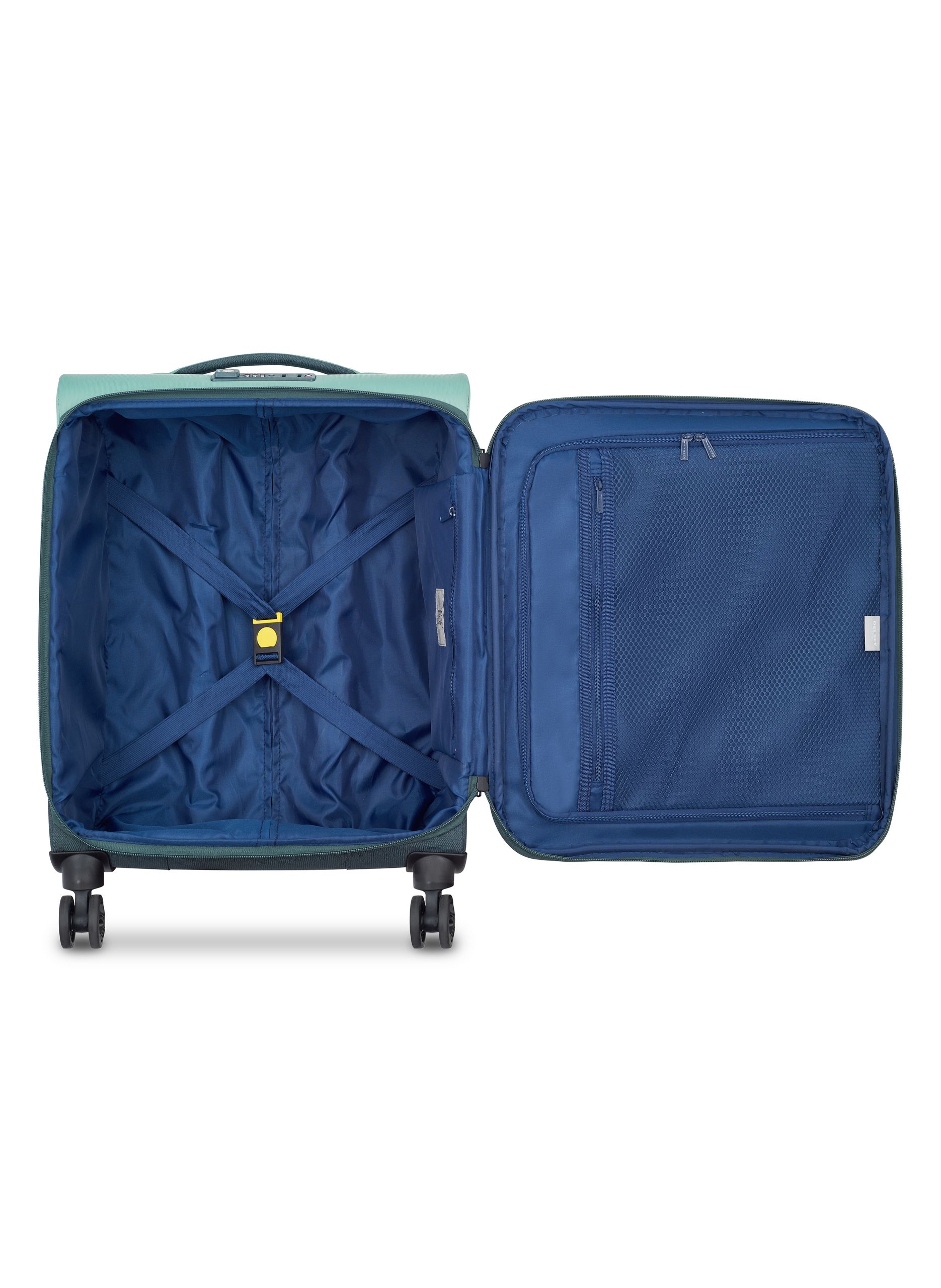 Valise cabine souple taille s - brochant 3 DELSEY PARIS Vert