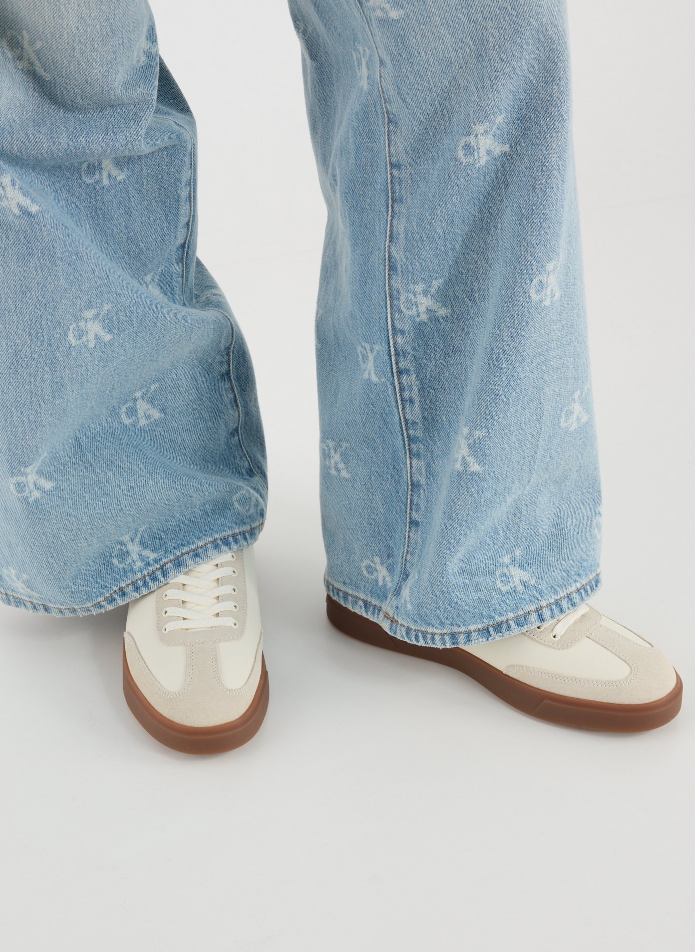 Baskets en cuir  CALVIN KLEIN Beige