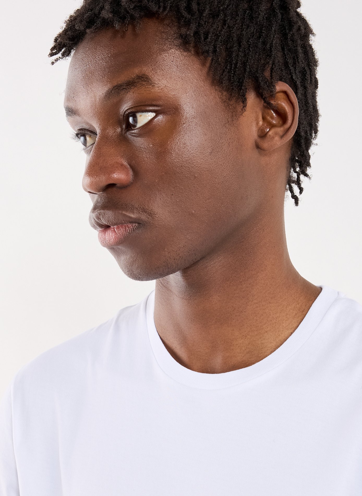 T-Shirt droit à manches courtes en coton STEFAN BRANDT Blanc