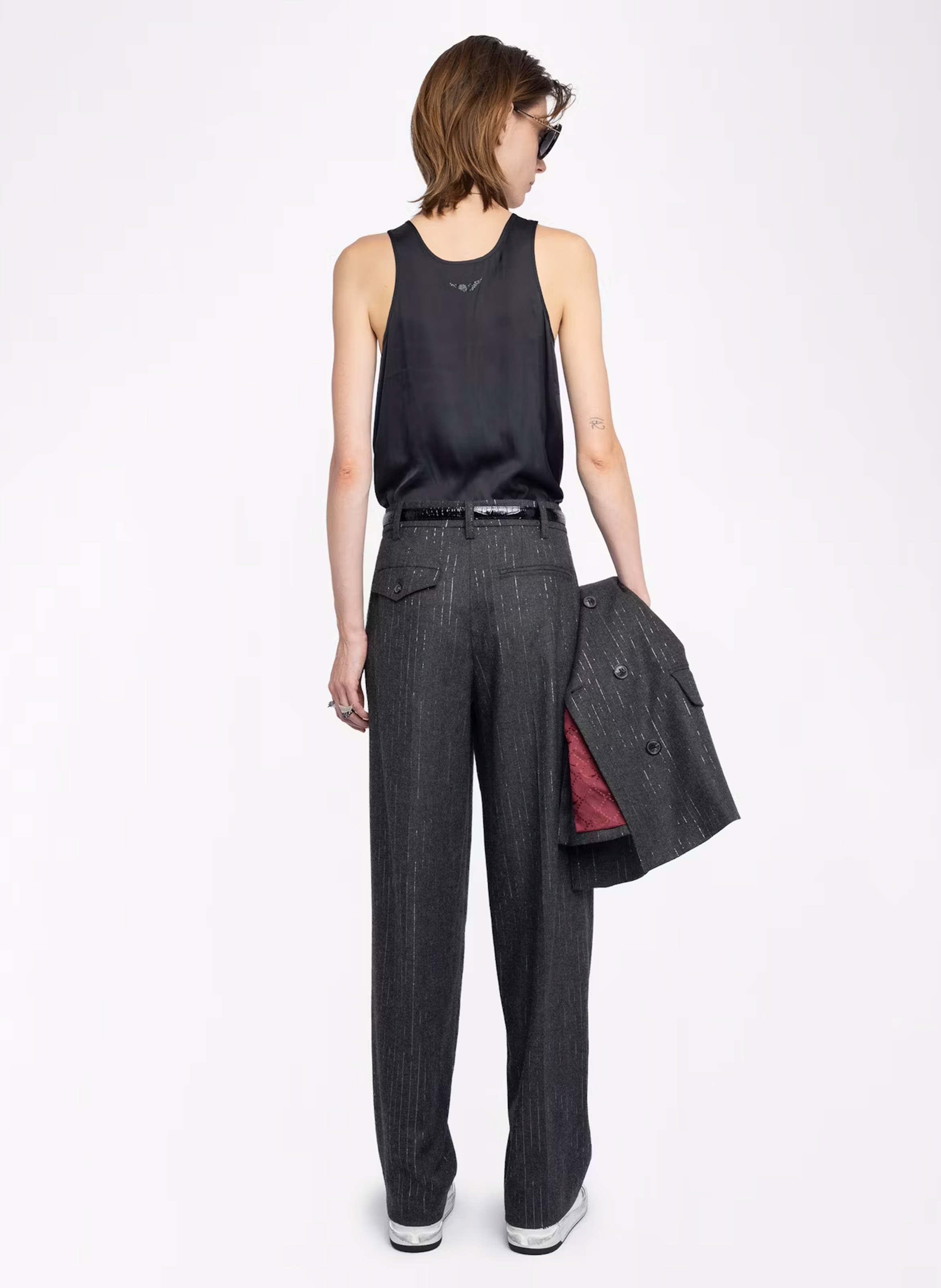 Pantalon tailleur droit puros ZADIG&VOLTAIRE Gris