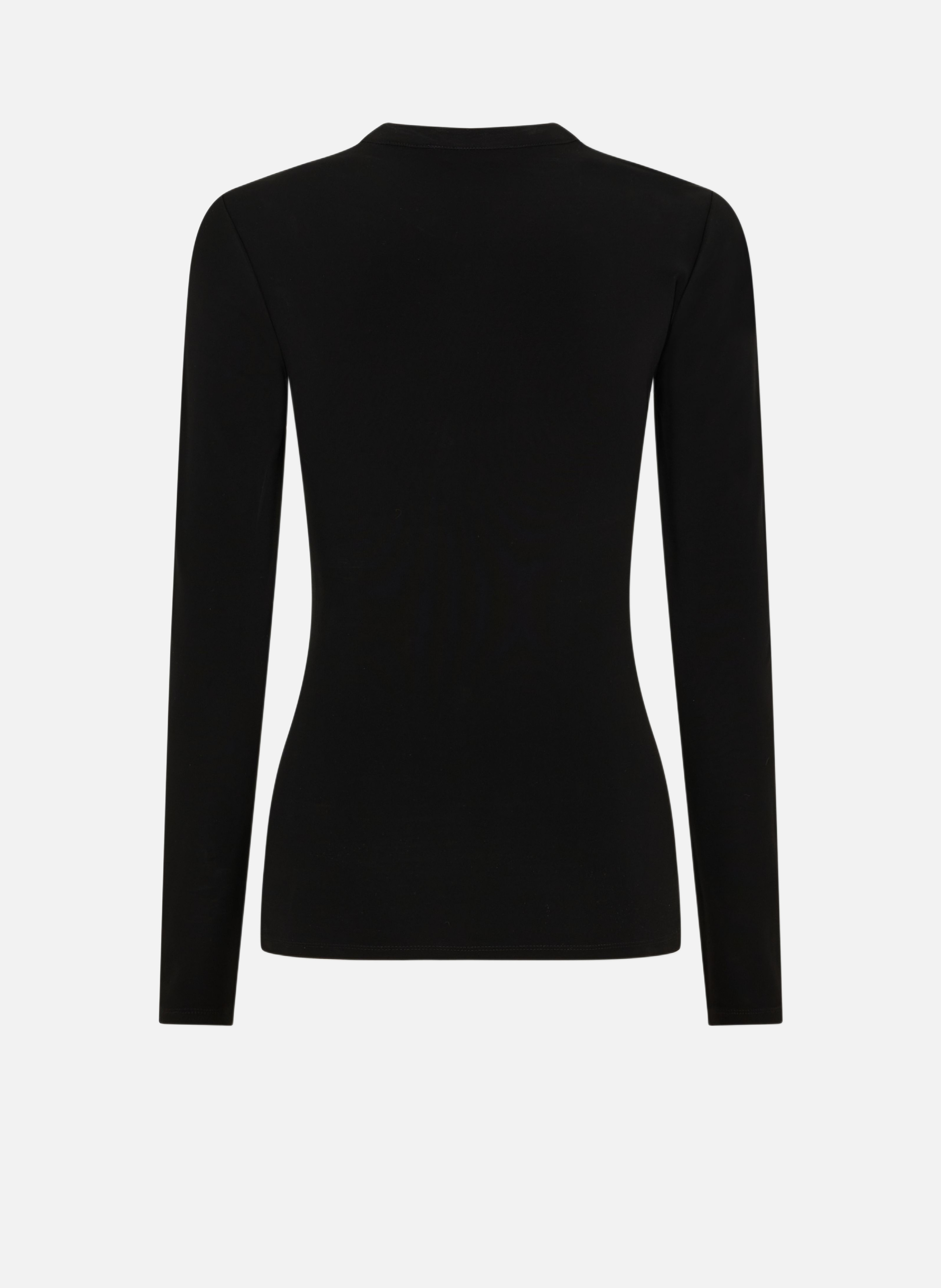 Top drapé en jersey Noir