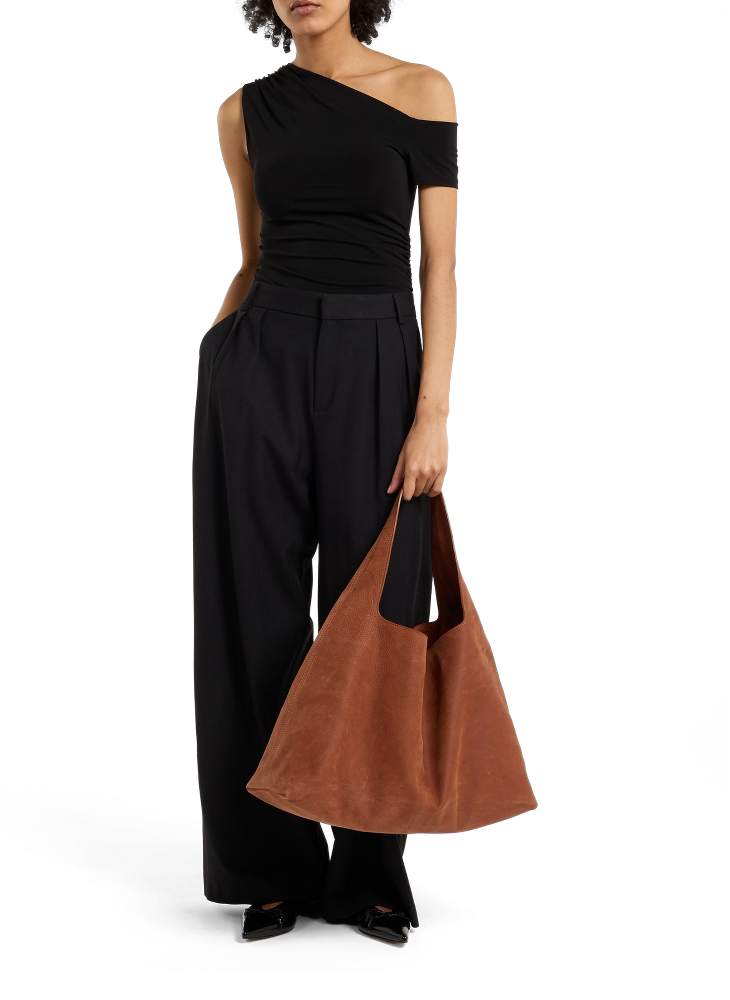 Top asymétrique Andjy SAISON 1865 Noir