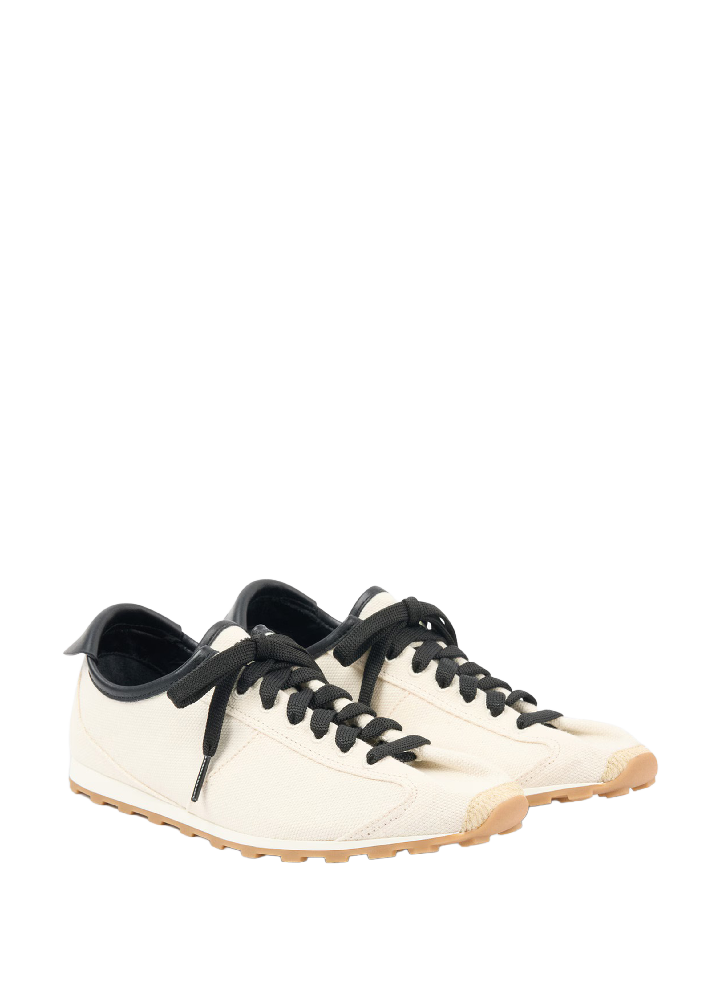 Leather Tennis Sneakers JACQUEMUS Beige