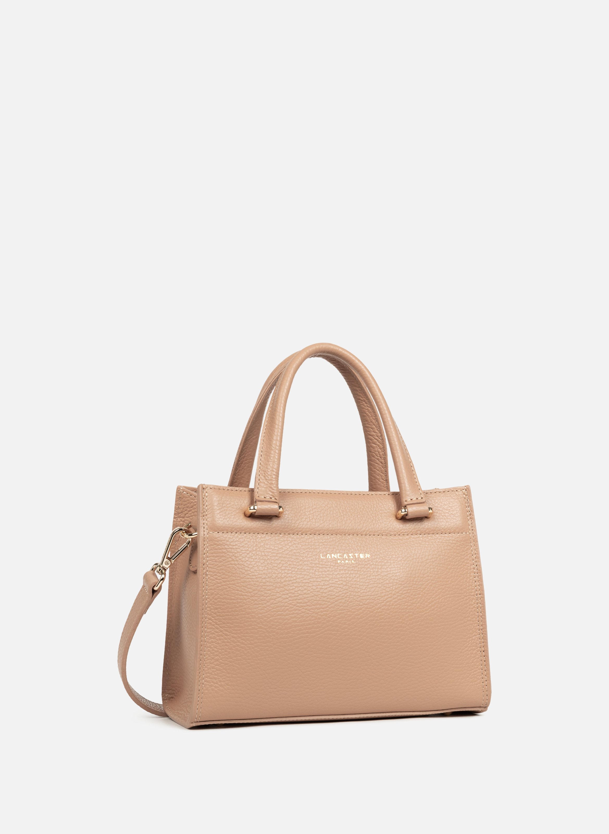 Small handbag - foulonné double LANCASTER Beige