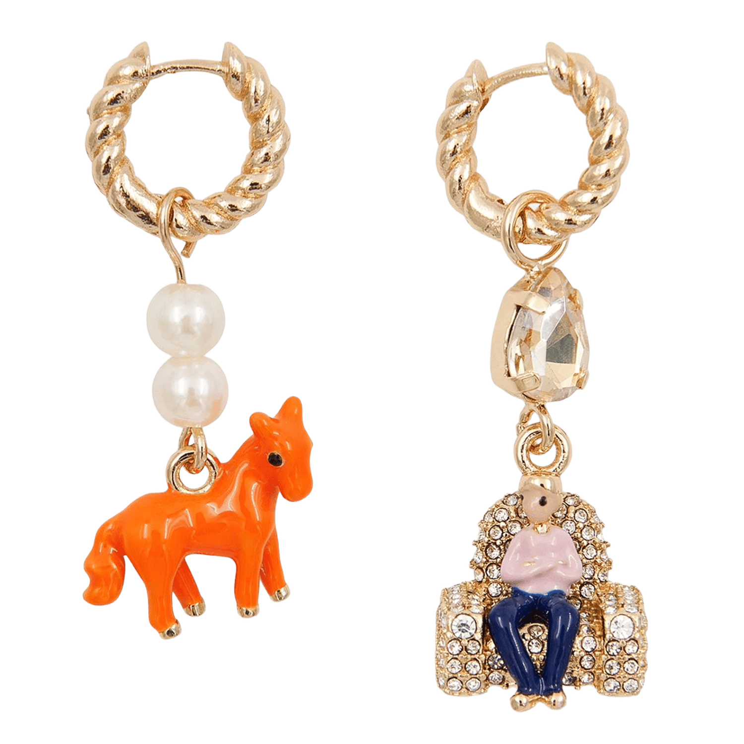 Boucles d'oreilles fantaisie jessika ESSENTIEL ANTWERP Doré