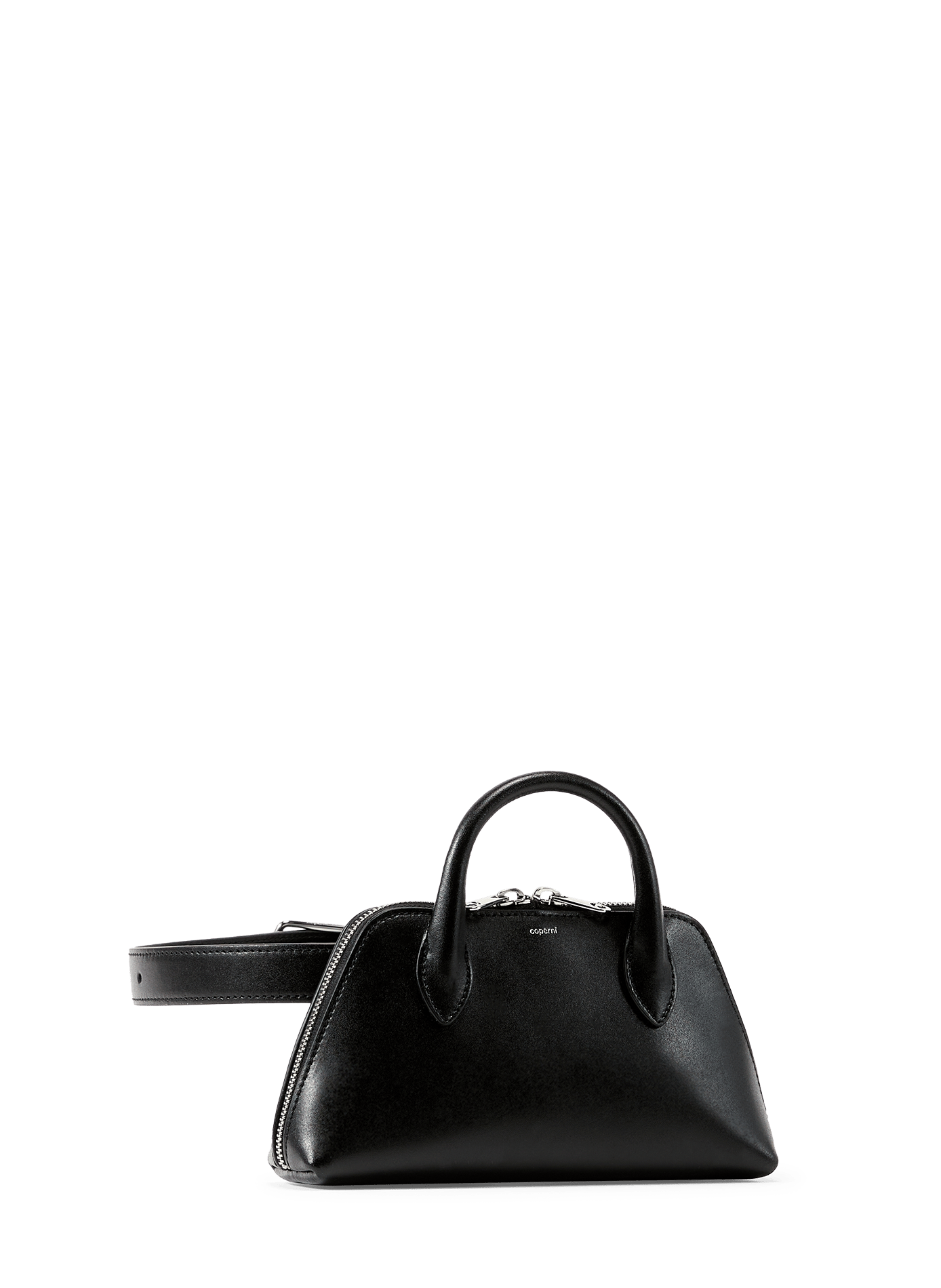 Sac à main Duffle en cuir de veau COPERNI Noir