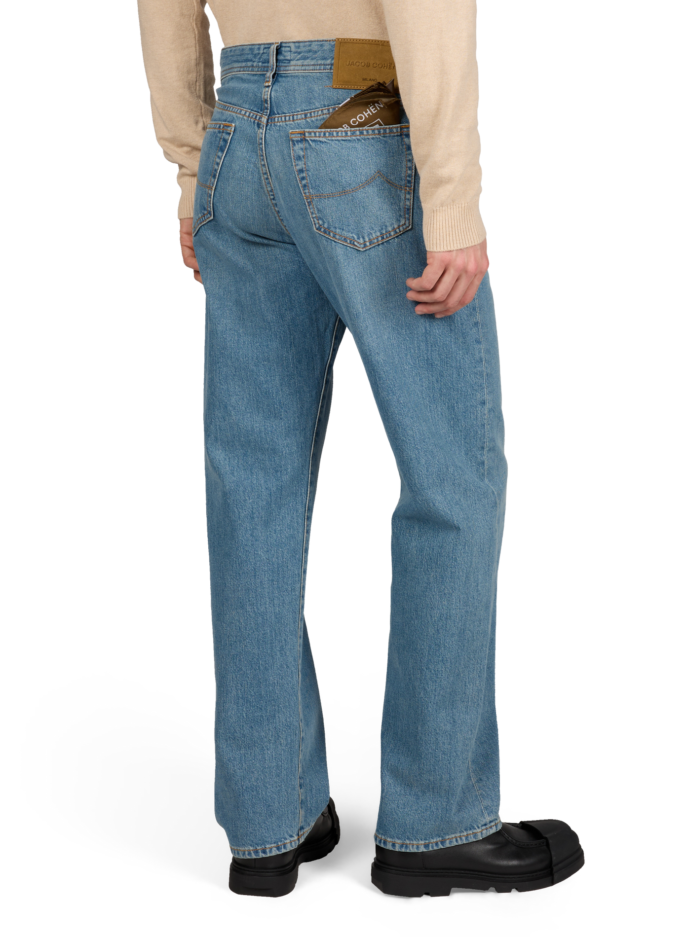 Straight cotton jeans JACOB COHEN Blue