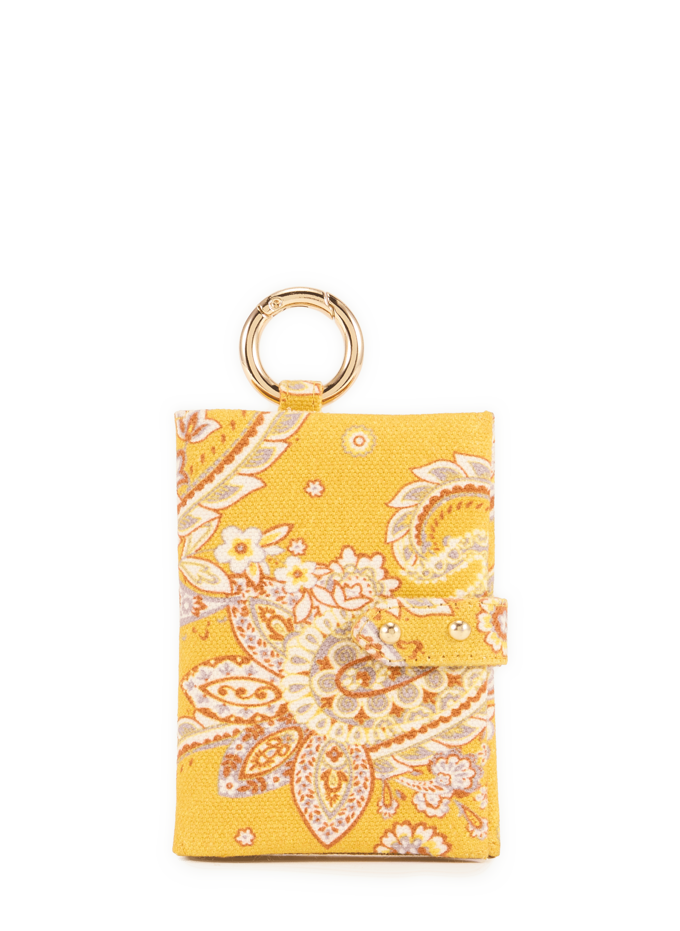 Porta carte stampato in cotone PETITE MENDIGOTE Giallo