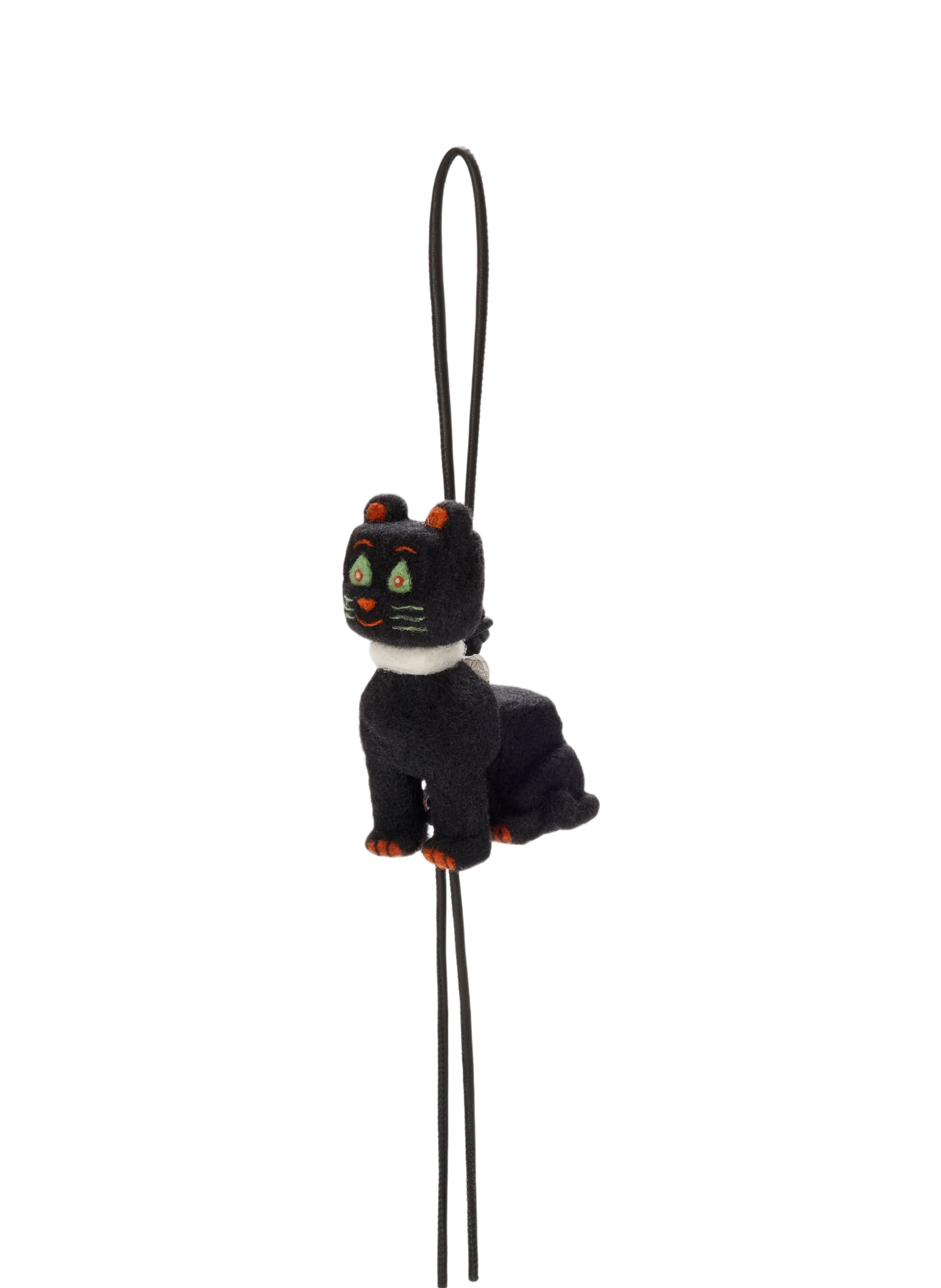 LOEWE x Louis Wain - Futurist Cat Bag Charm in felt LOEWE Black