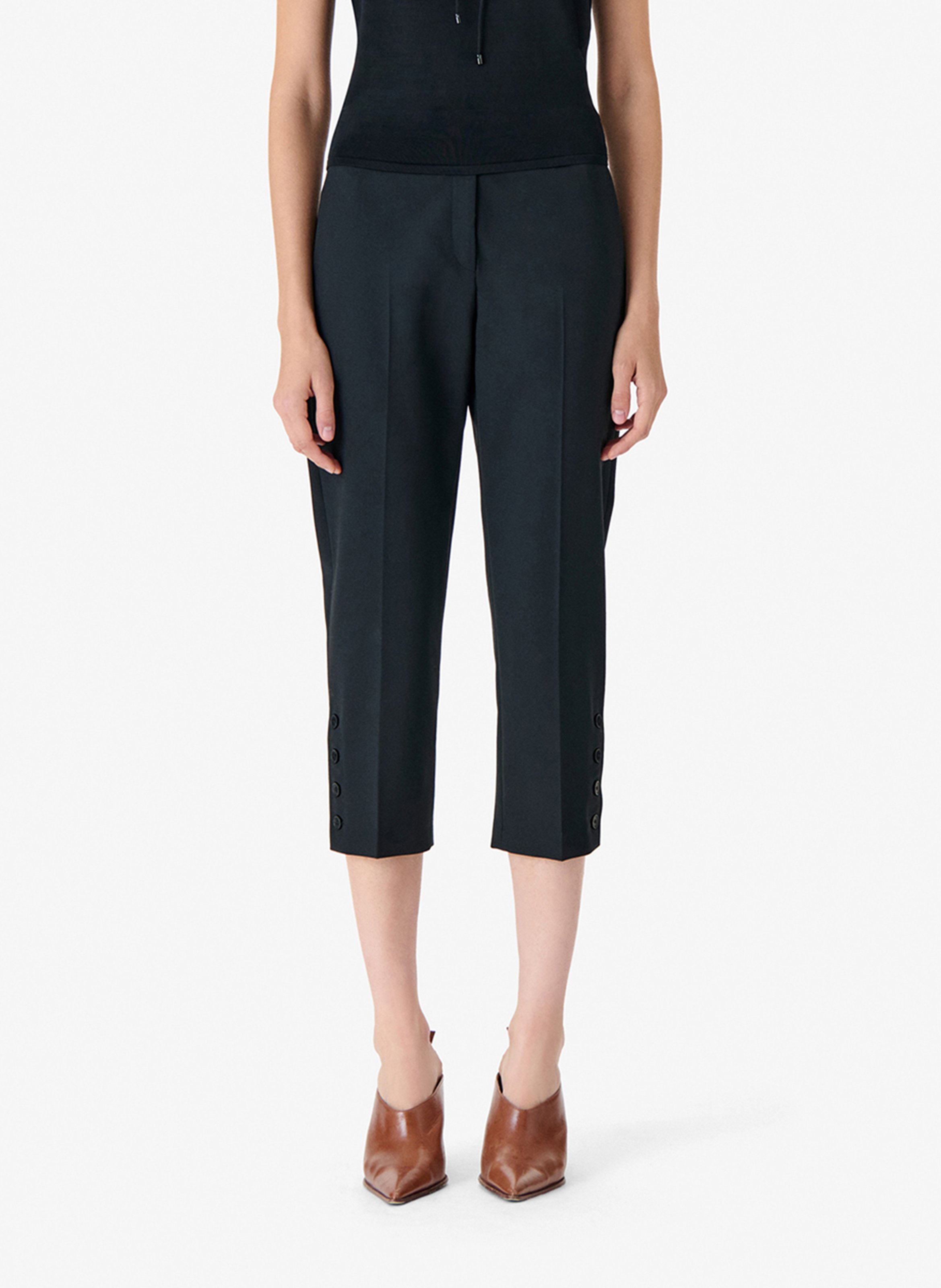 Pantalon droit aqua IRO Noir