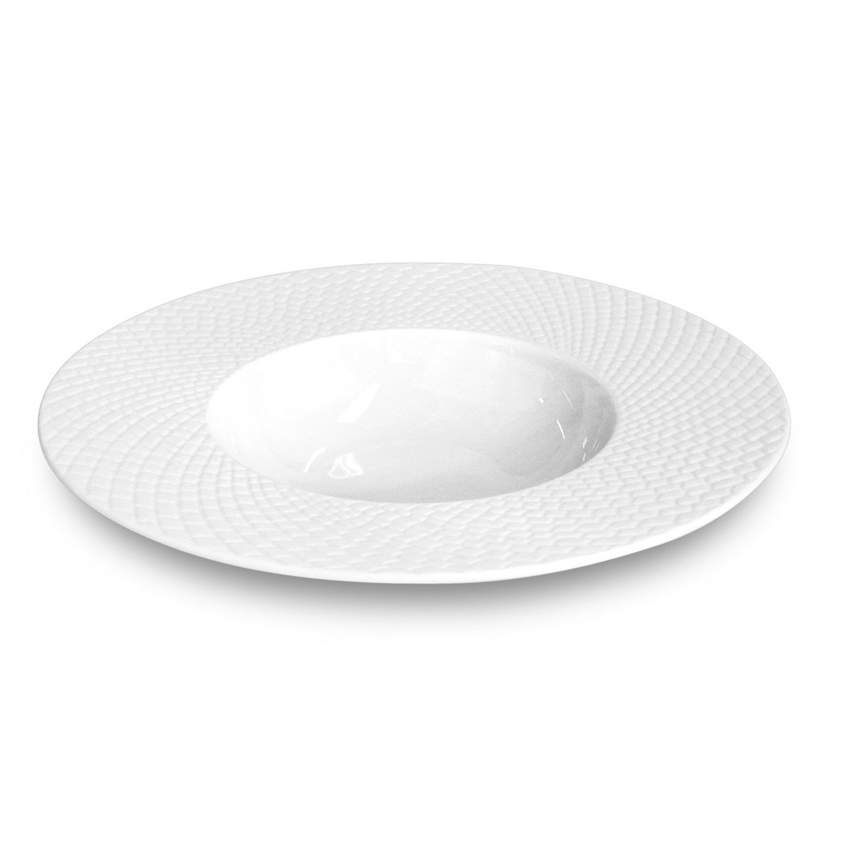 Sherane - assiette creuse 20 cm (lot de 6) MEDARD DE NOBLAT Blanc