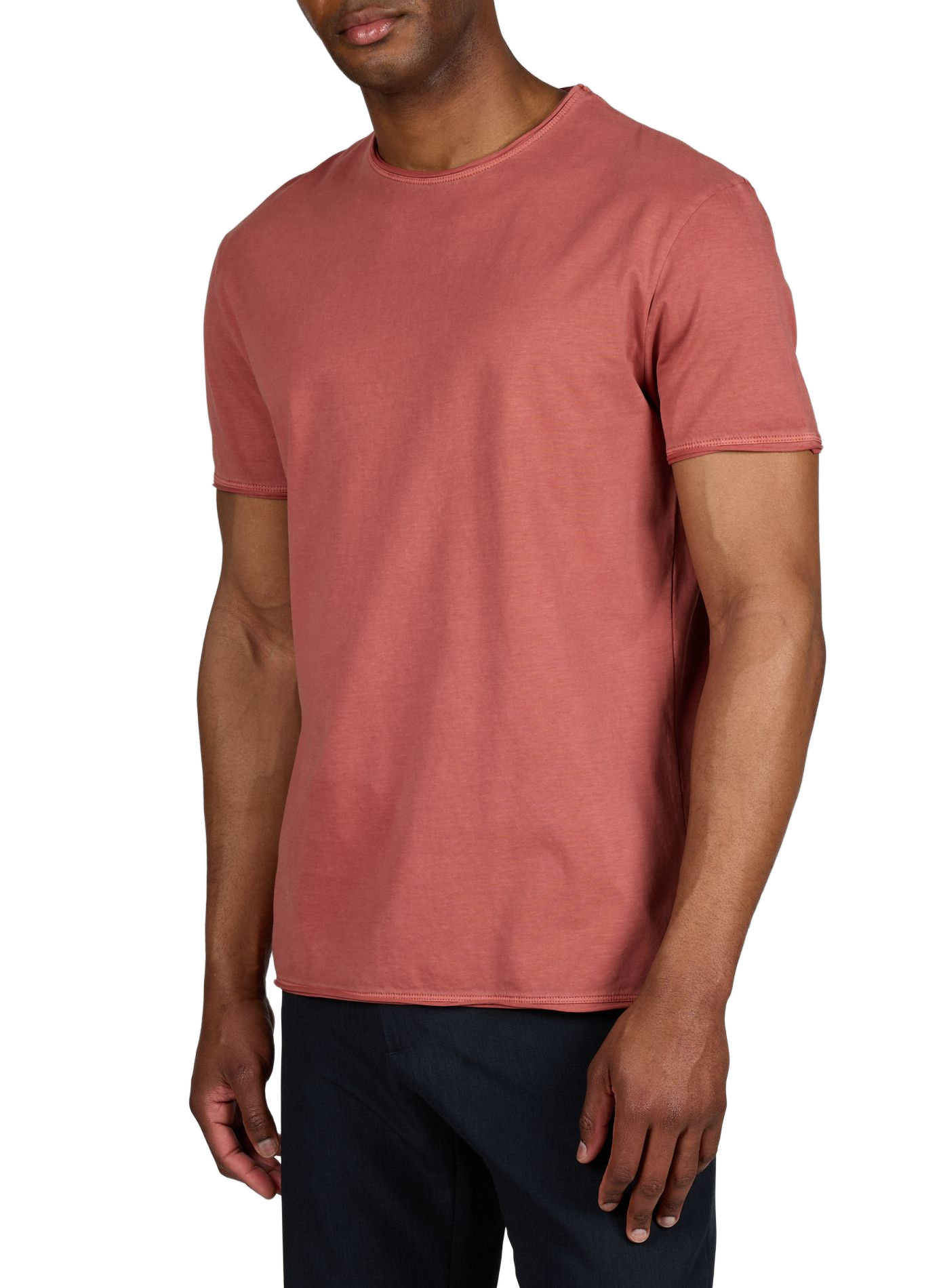 Cotton round-neck T-shirt STRELLSON Red
