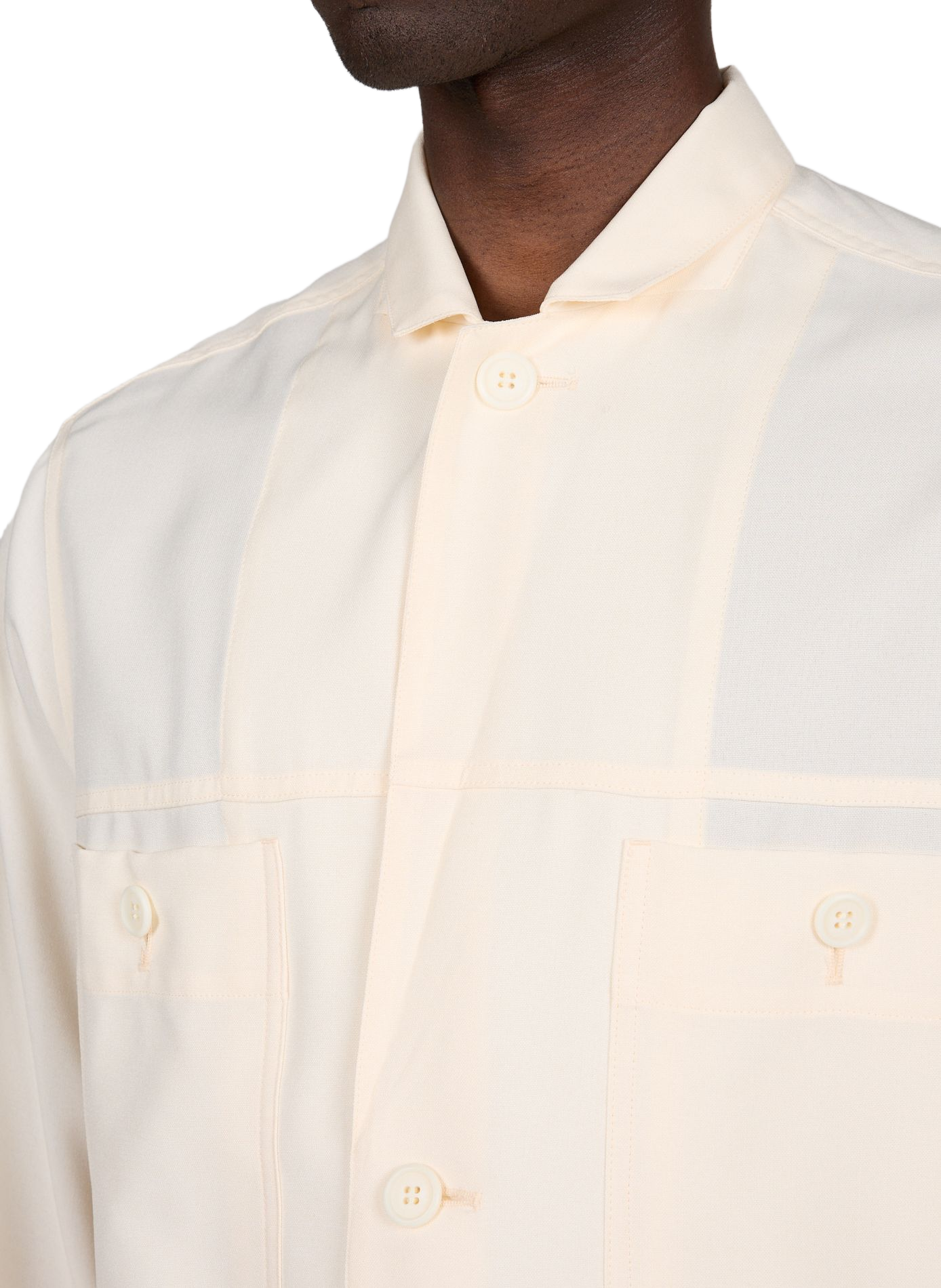 V-neck blazer WANSIE White