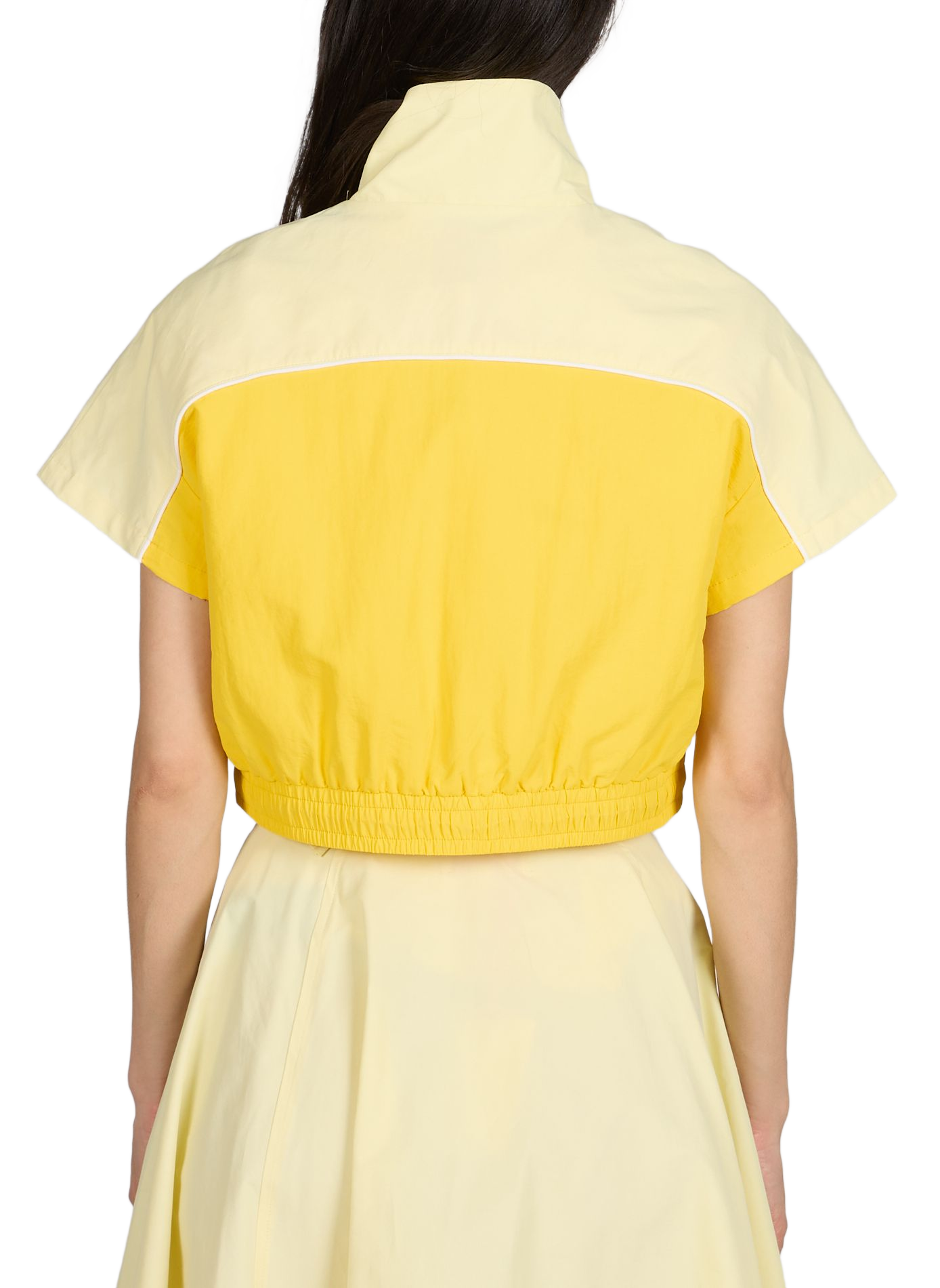 Short-sleeve Juno zip top GERTRUDE ET GASTON Yellow