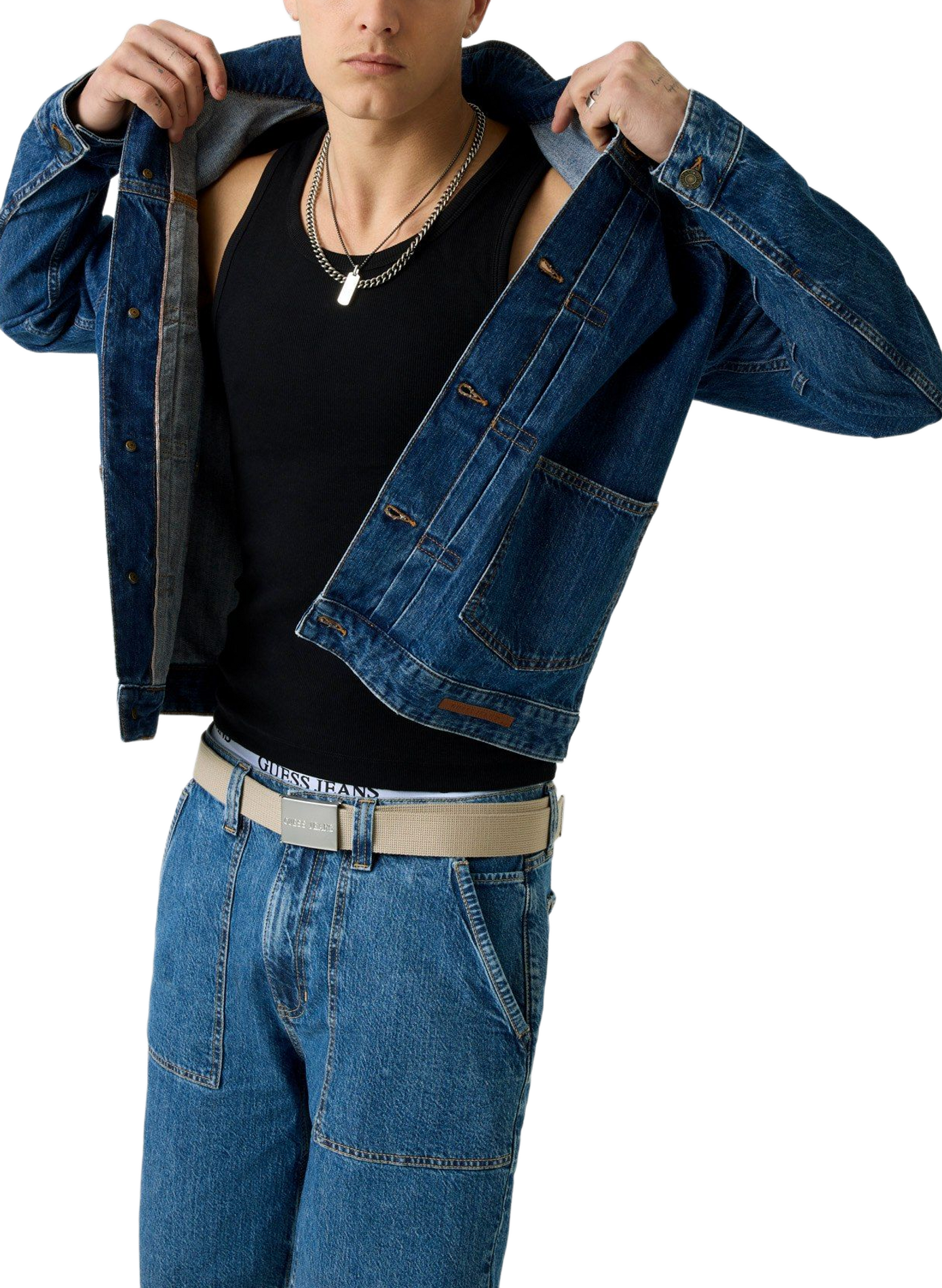 Denim Jacket GUESS Blue