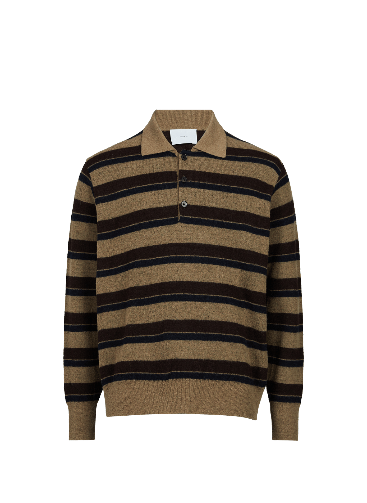 Pull à rayures horizontales en laine mélangée SSSTEIN Multicolore