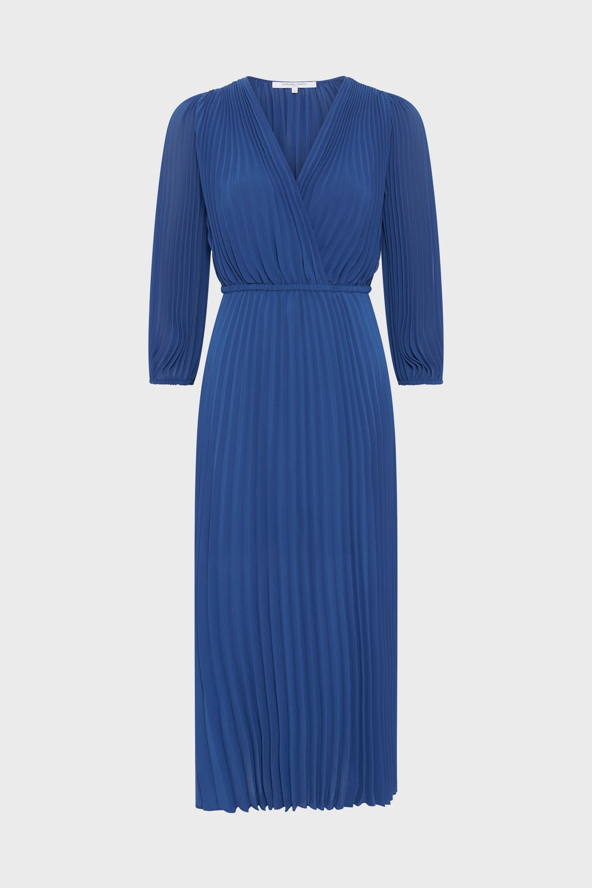 Robe longue plissée - rayna GERARD DAREL Bleu