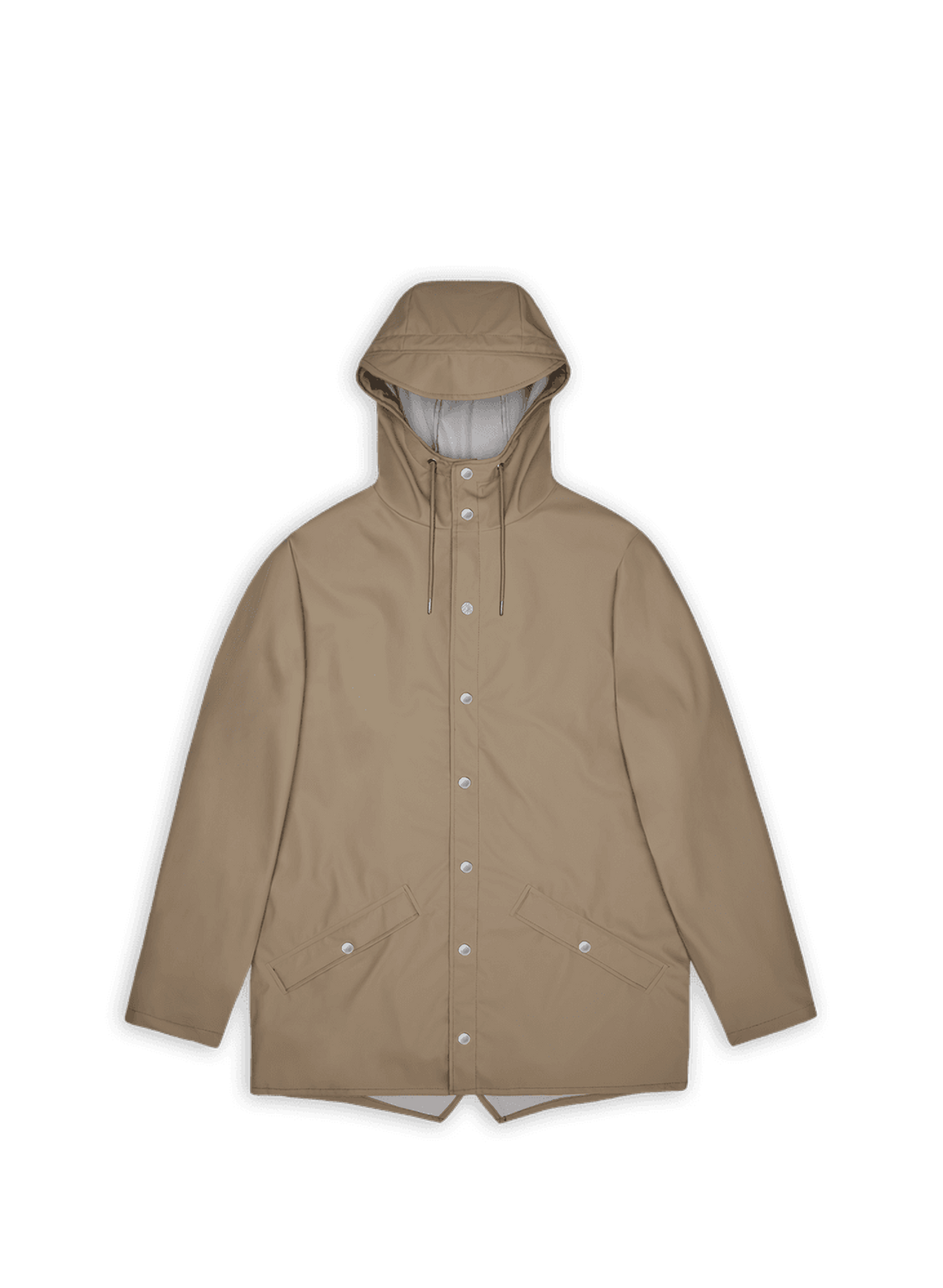 Regenmantel mit Kapuze RAINS Beige