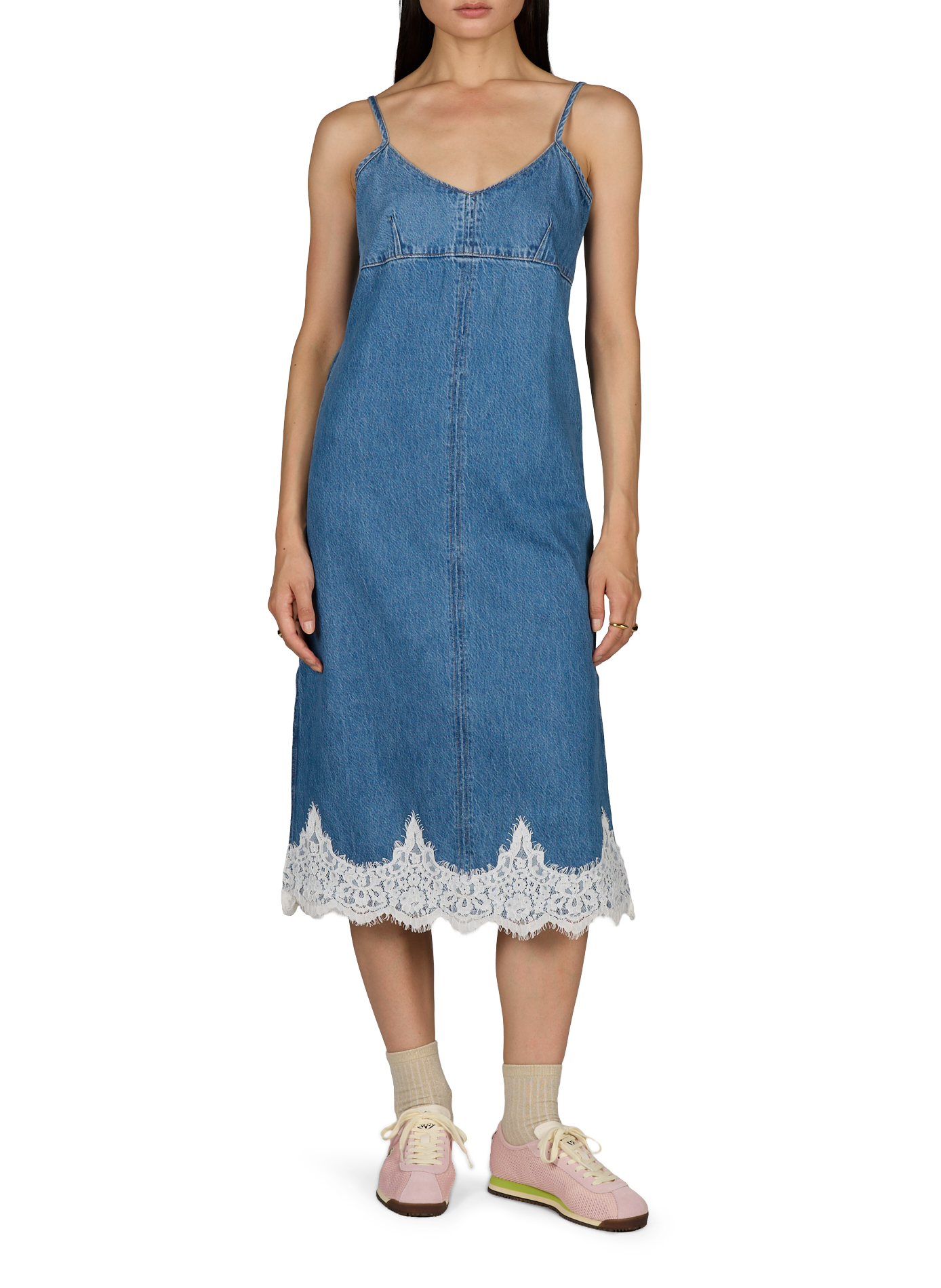 Midi-Kleid aus Baumwolle LEVI'S Blau