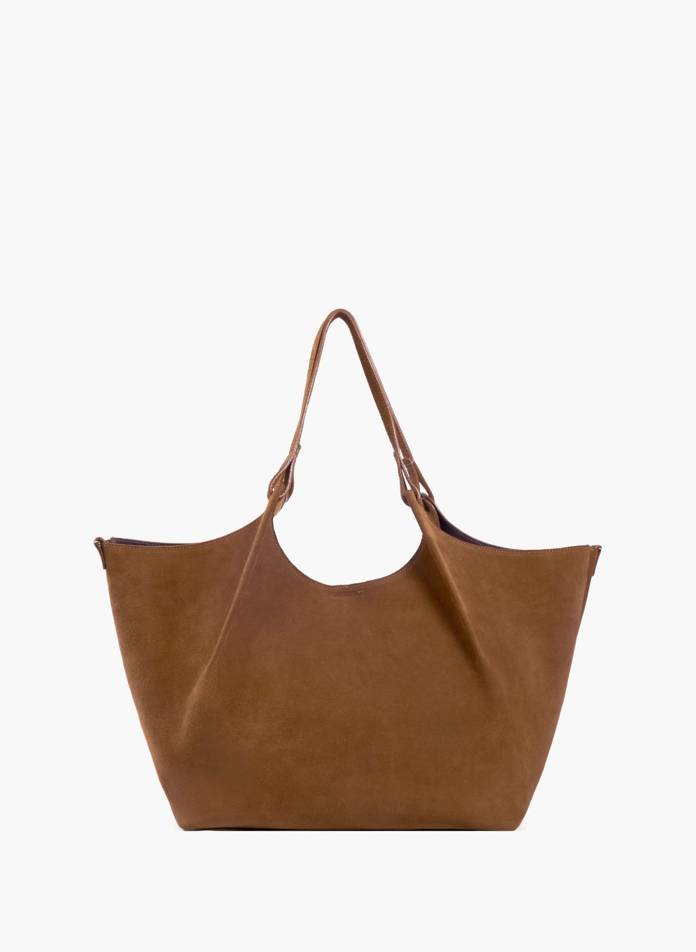 Sac cabas sybil cuir daim JULES & JENN Marron