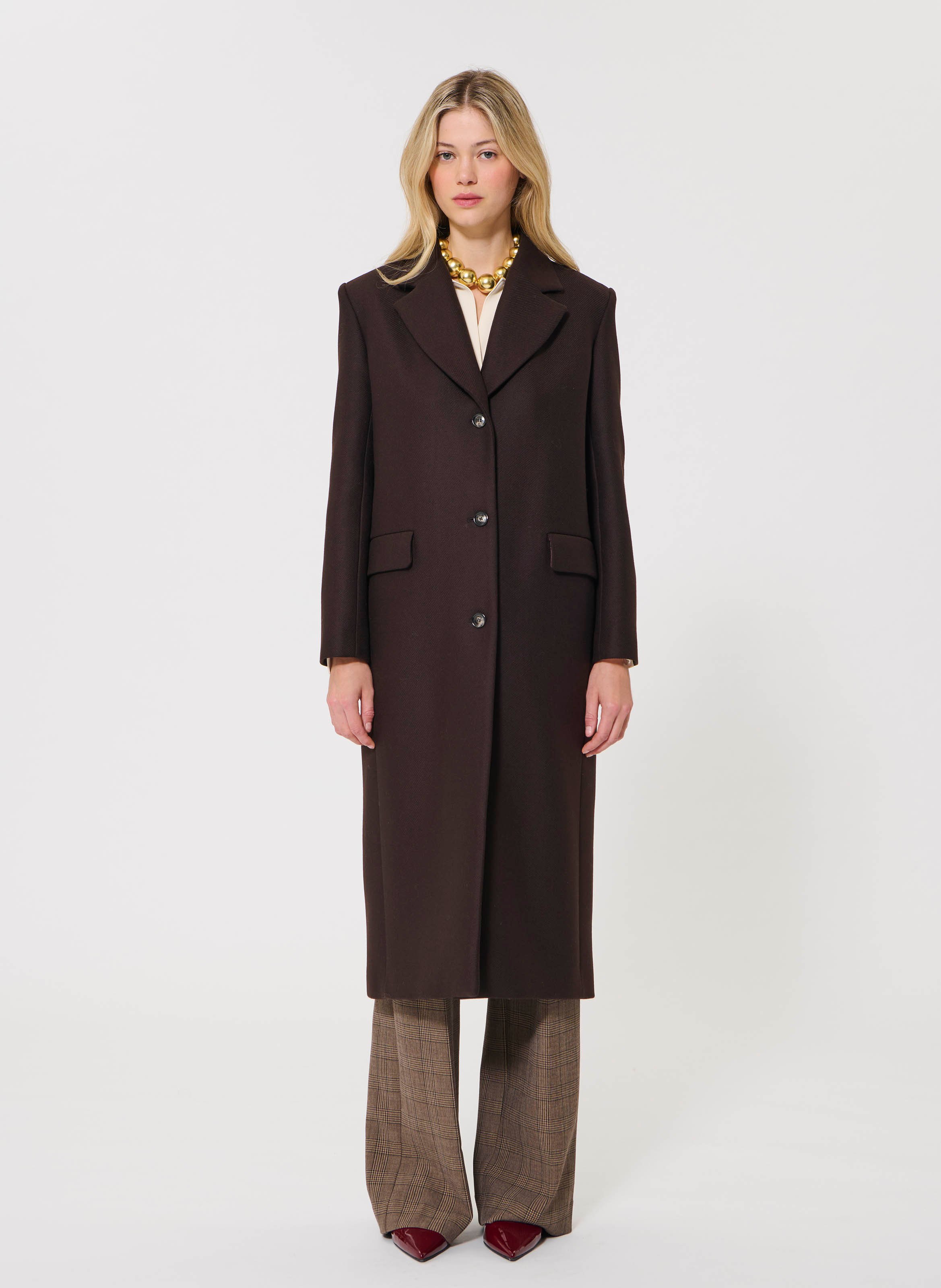 Manteau matthew TARA JARMON Marron
