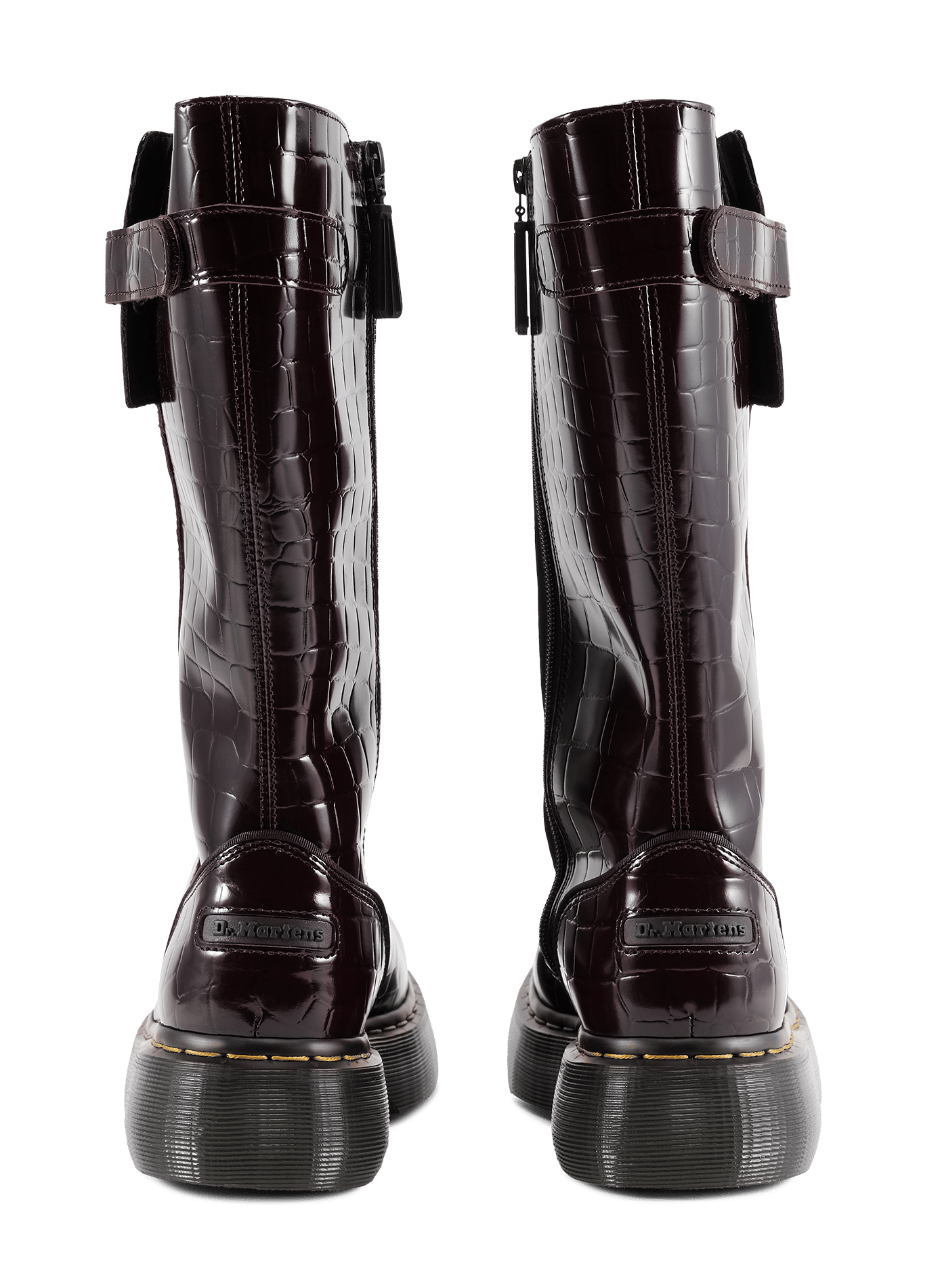 Buzz leather boots DR. MARTENS Red