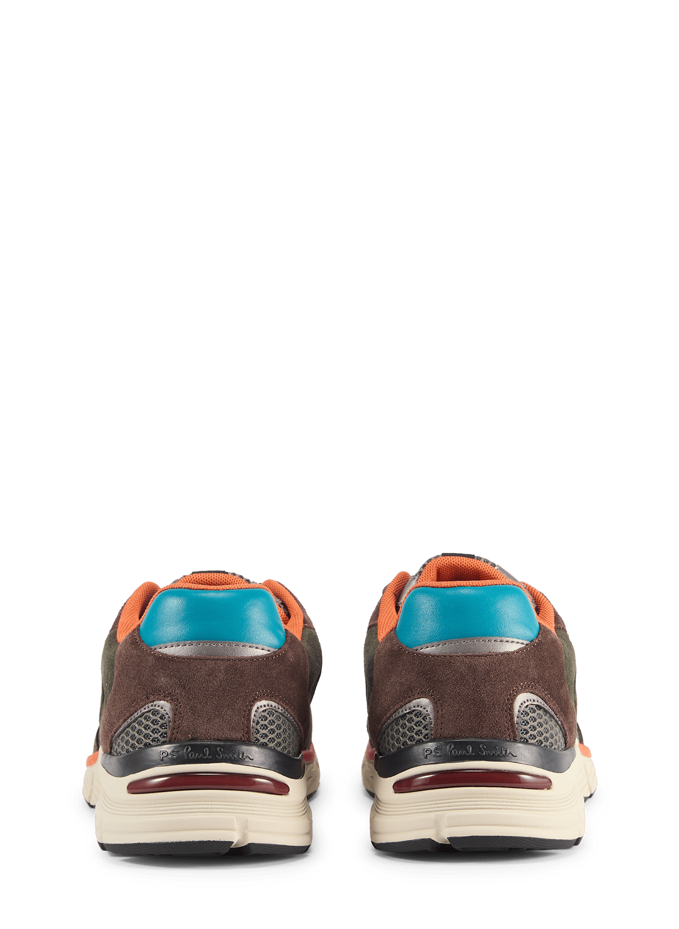 Mixed leather sneakers PAUL SMITH Khaki