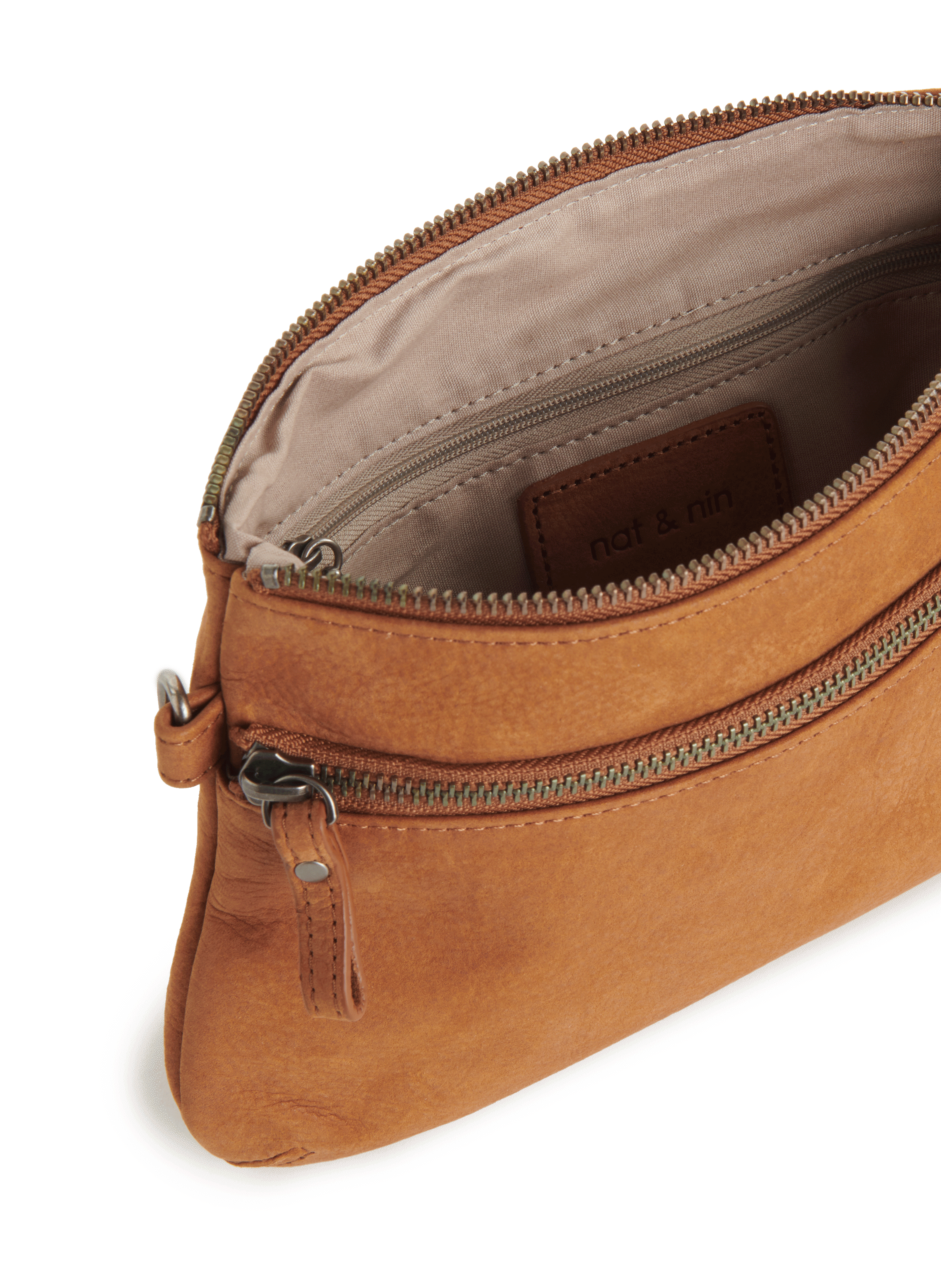 Vicky pouch bag NAT & NIN Brown